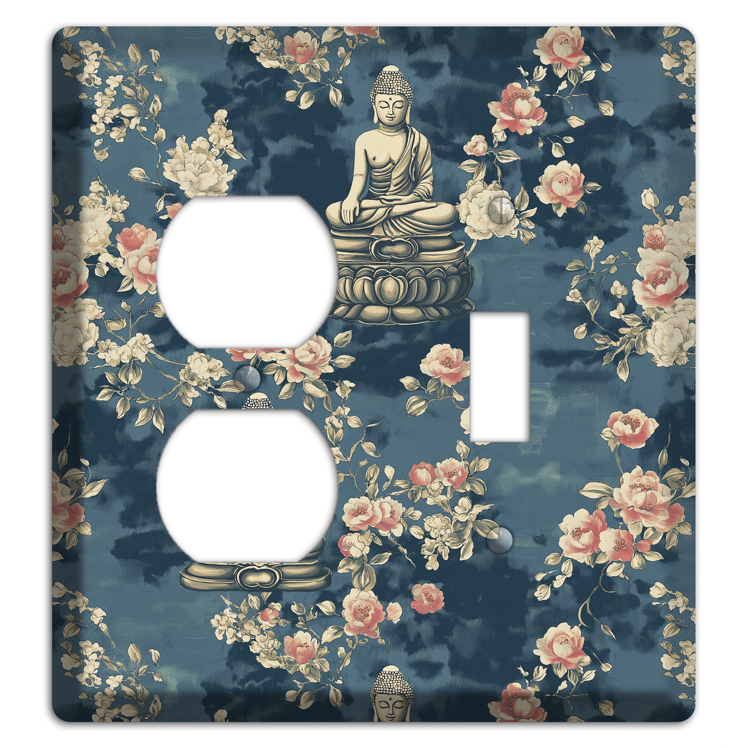 Lotus & Bloom Duplex / Toggle Wallplate