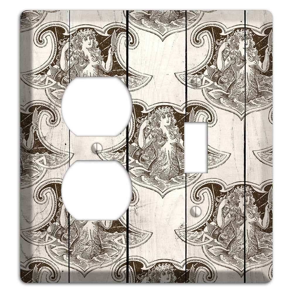Mermaid‚Äôs Crest Duplex / Toggle Wallplate