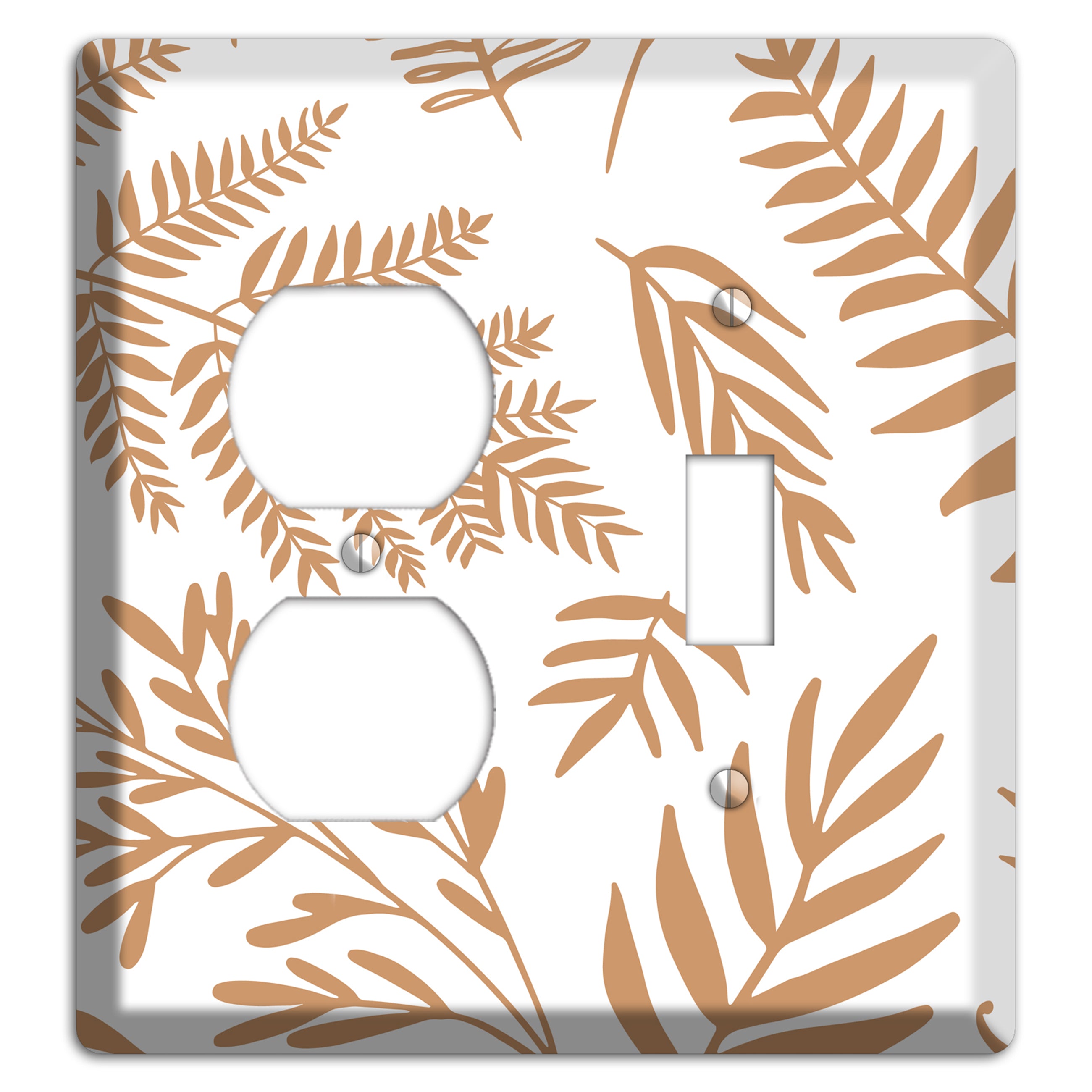 Scattered Fronds Duplex / Toggle Wallplate