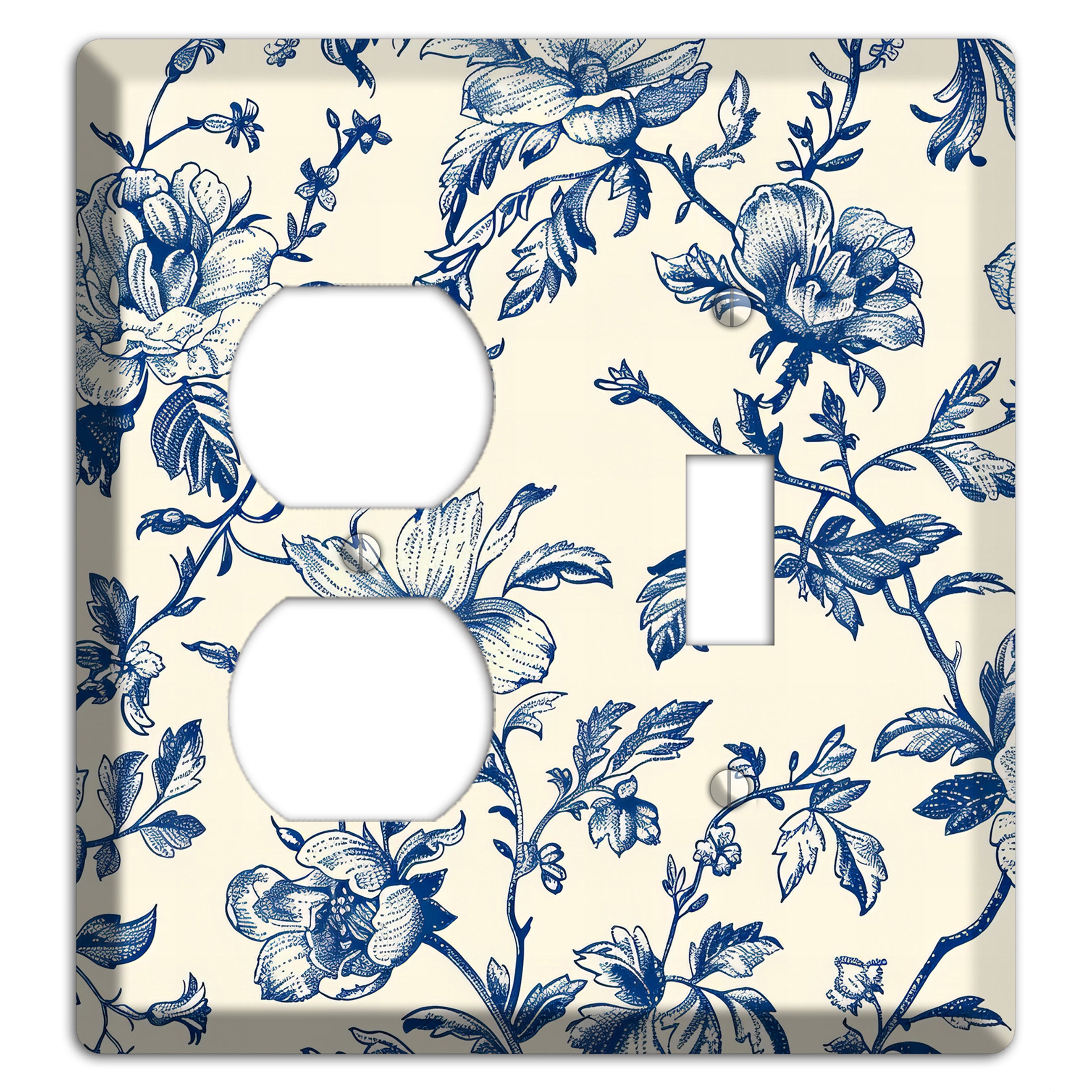 Garden Indigo Reverie Duplex / Toggle Wallplate