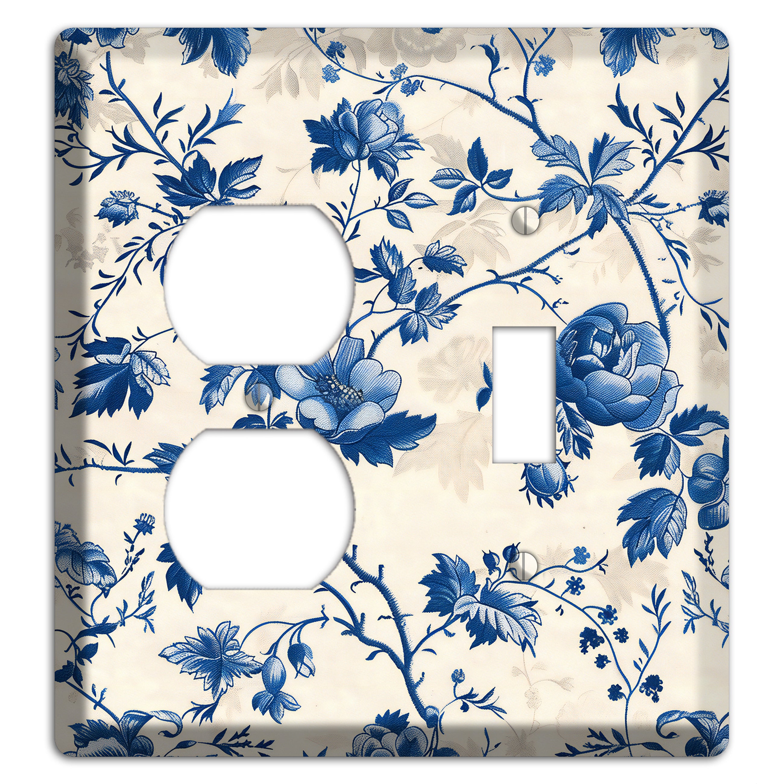 Porcelain Garden Riot Duplex / Toggle Wallplate