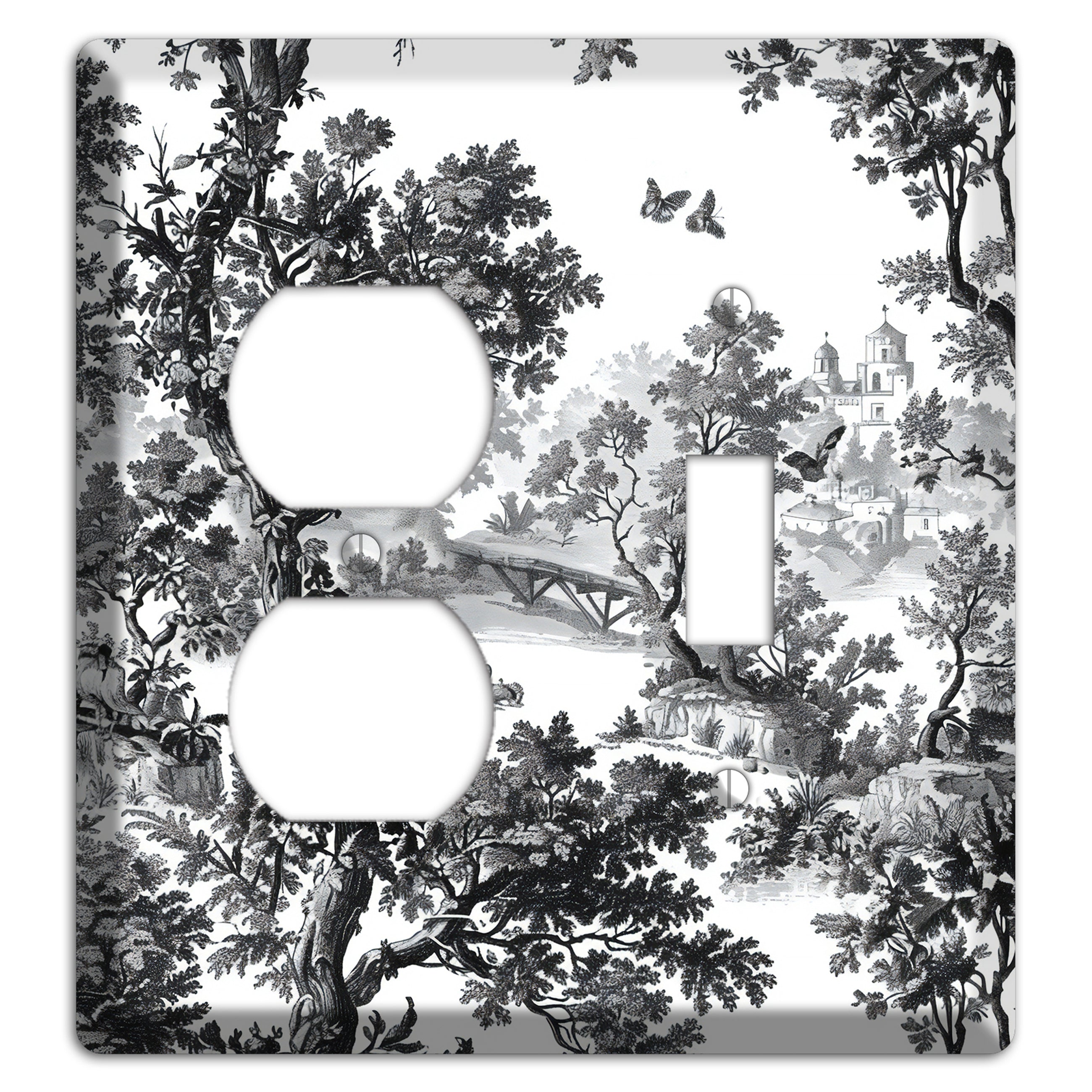Woodland Chapel Mist Duplex / Toggle Wallplate