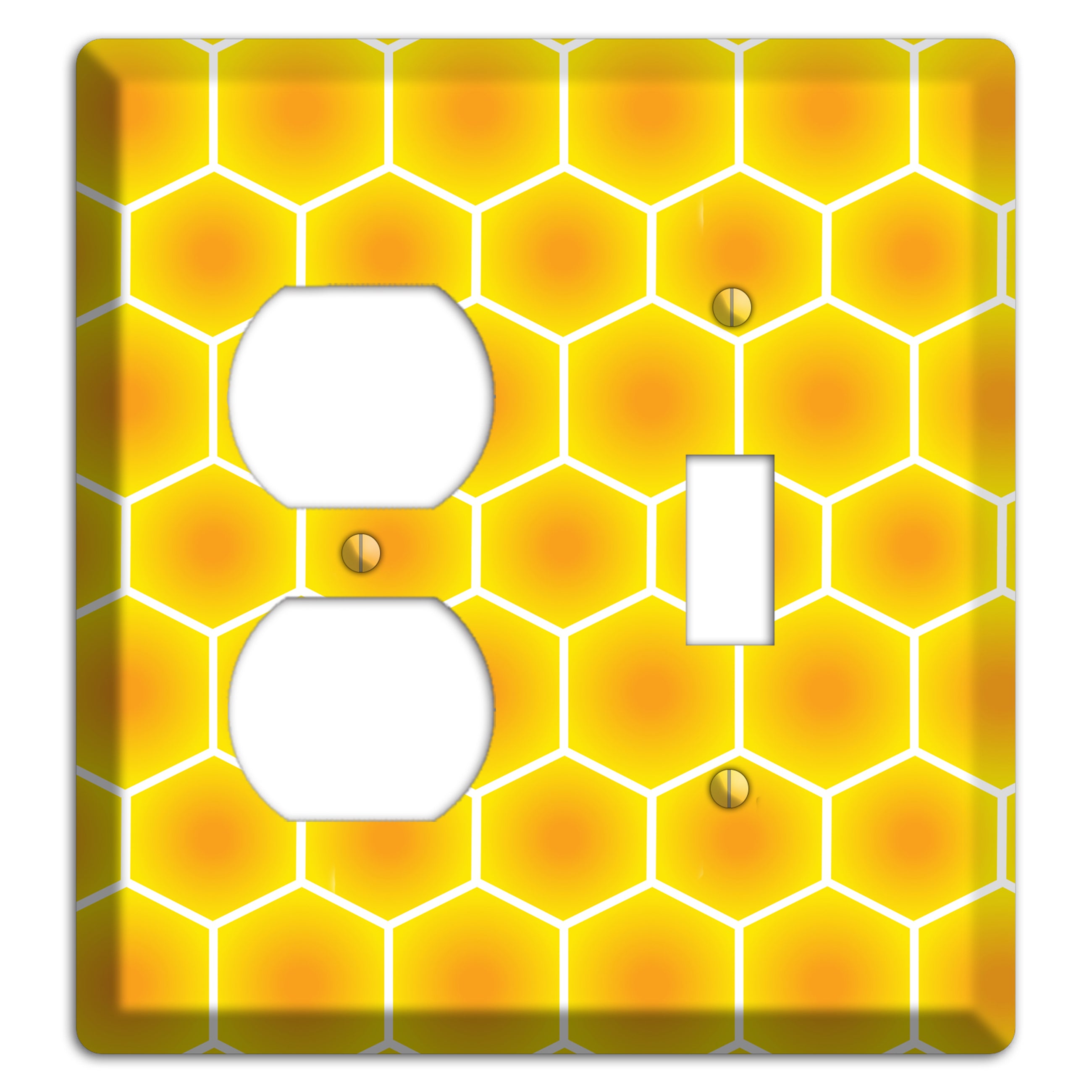 Liquid Gold Grid Duplex / Toggle Wallplate