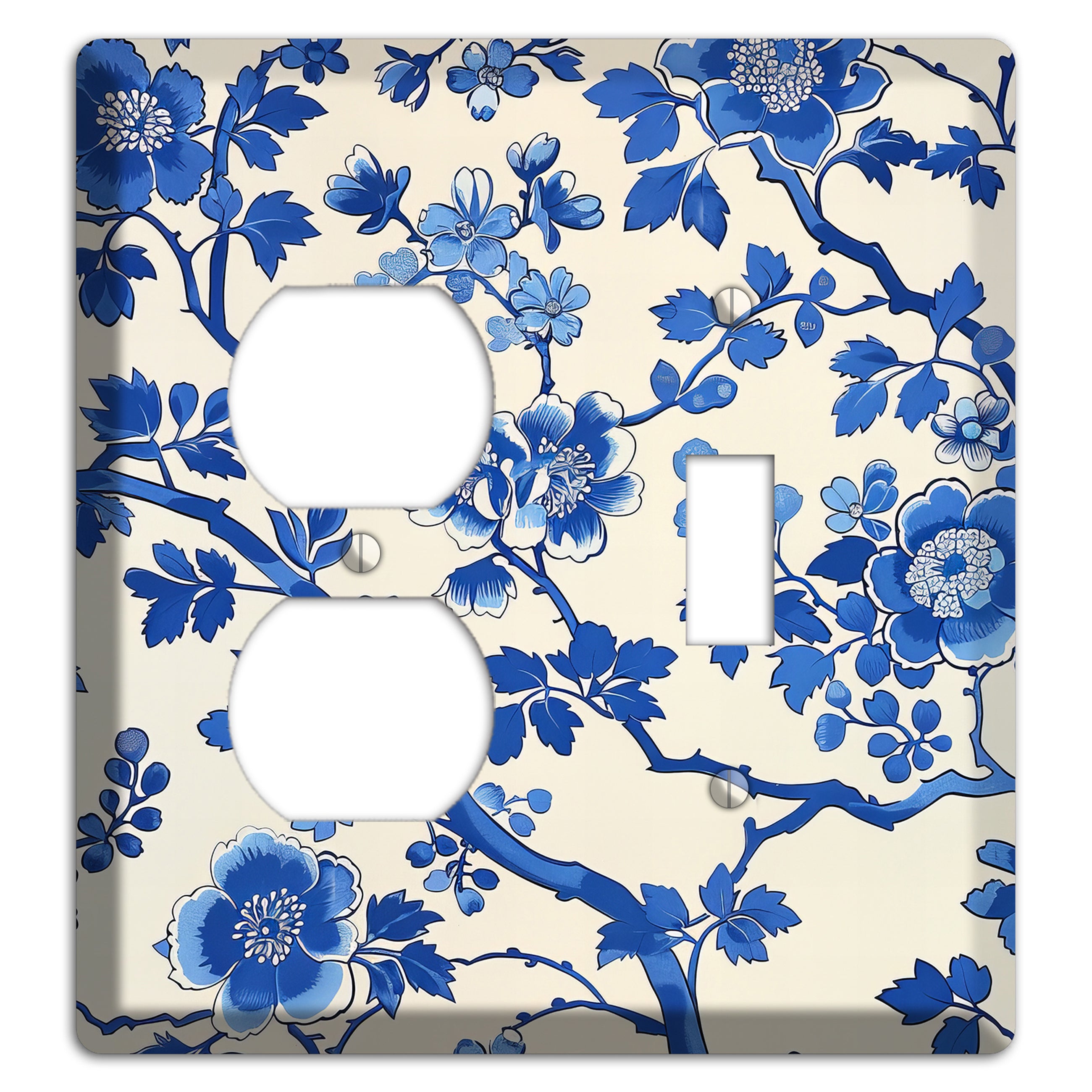 Porcelain Garden Bloom Duplex / Toggle Wallplate
