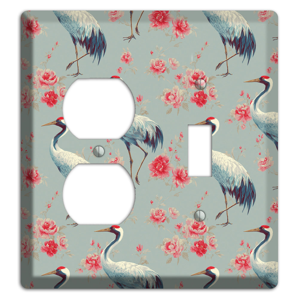 Rose Mist Vigil Duplex / Toggle Wallplate