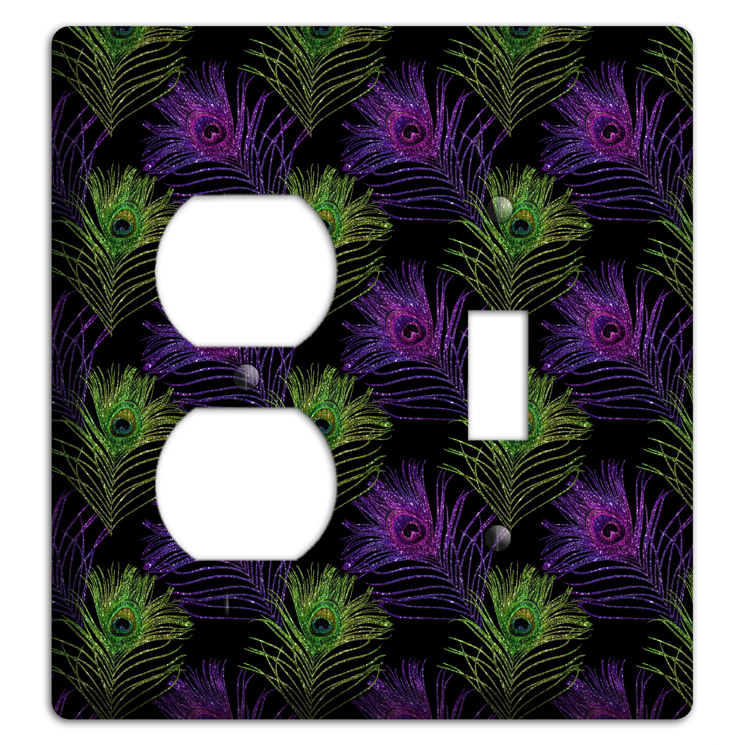 Feathers of the Fête Duplex / Toggle Wallplate