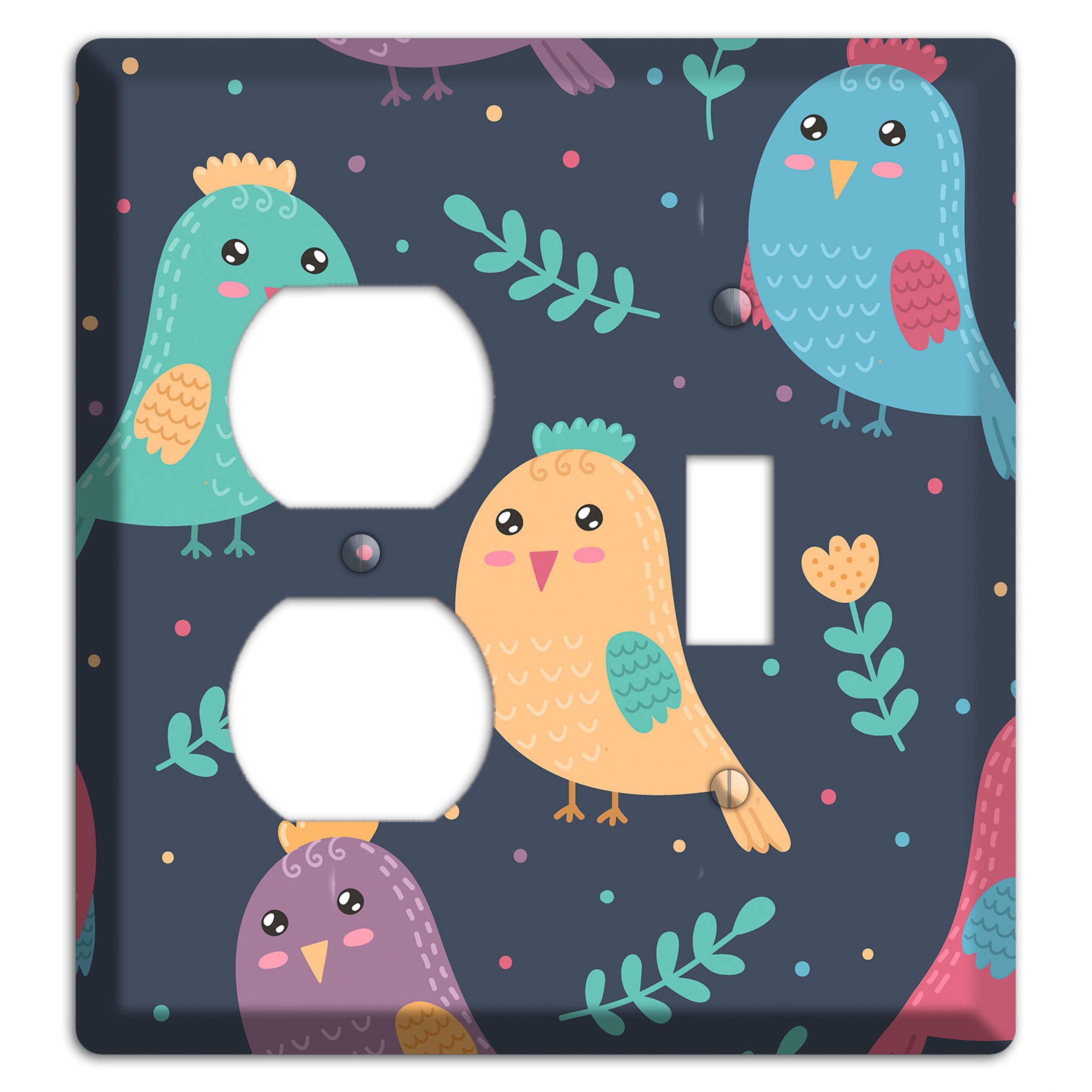 Jungle Giggles (Dark) Duplex / Toggle Wallplate