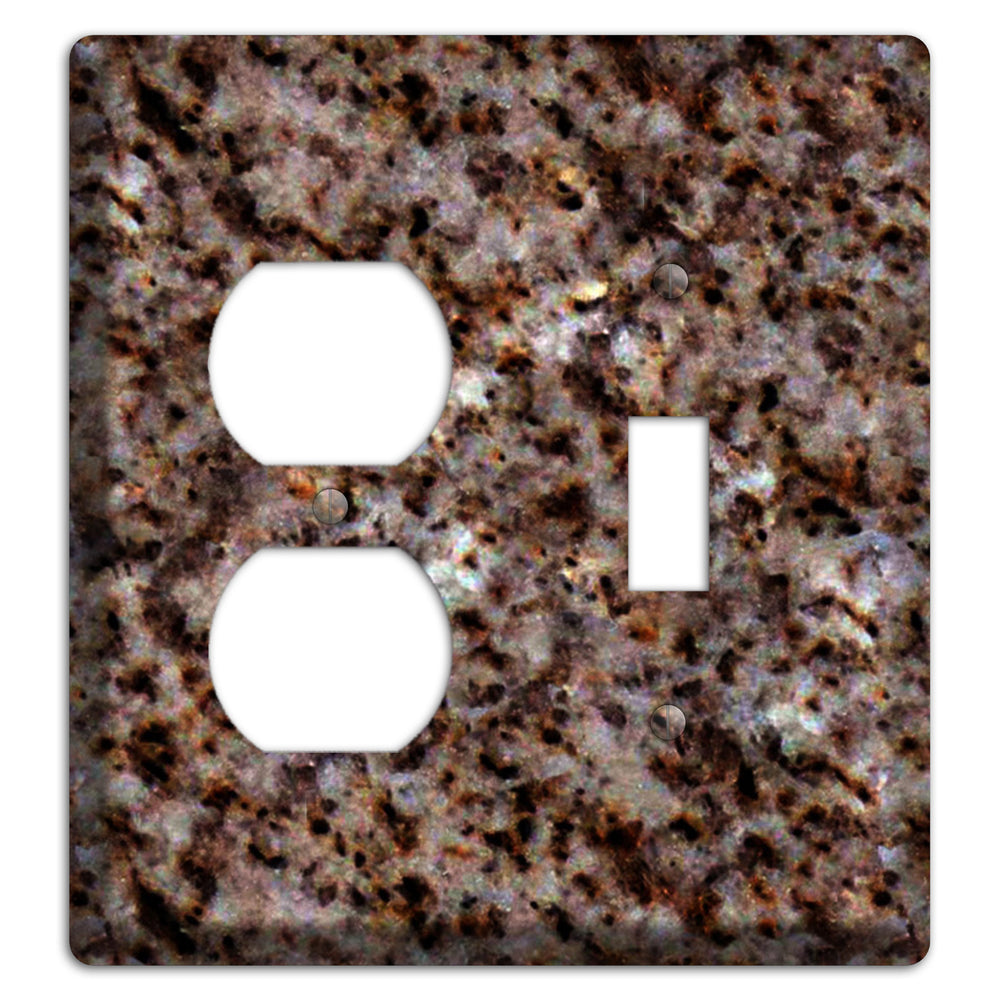 Baltic Brown Granite Duplex / Toggle Wallplate