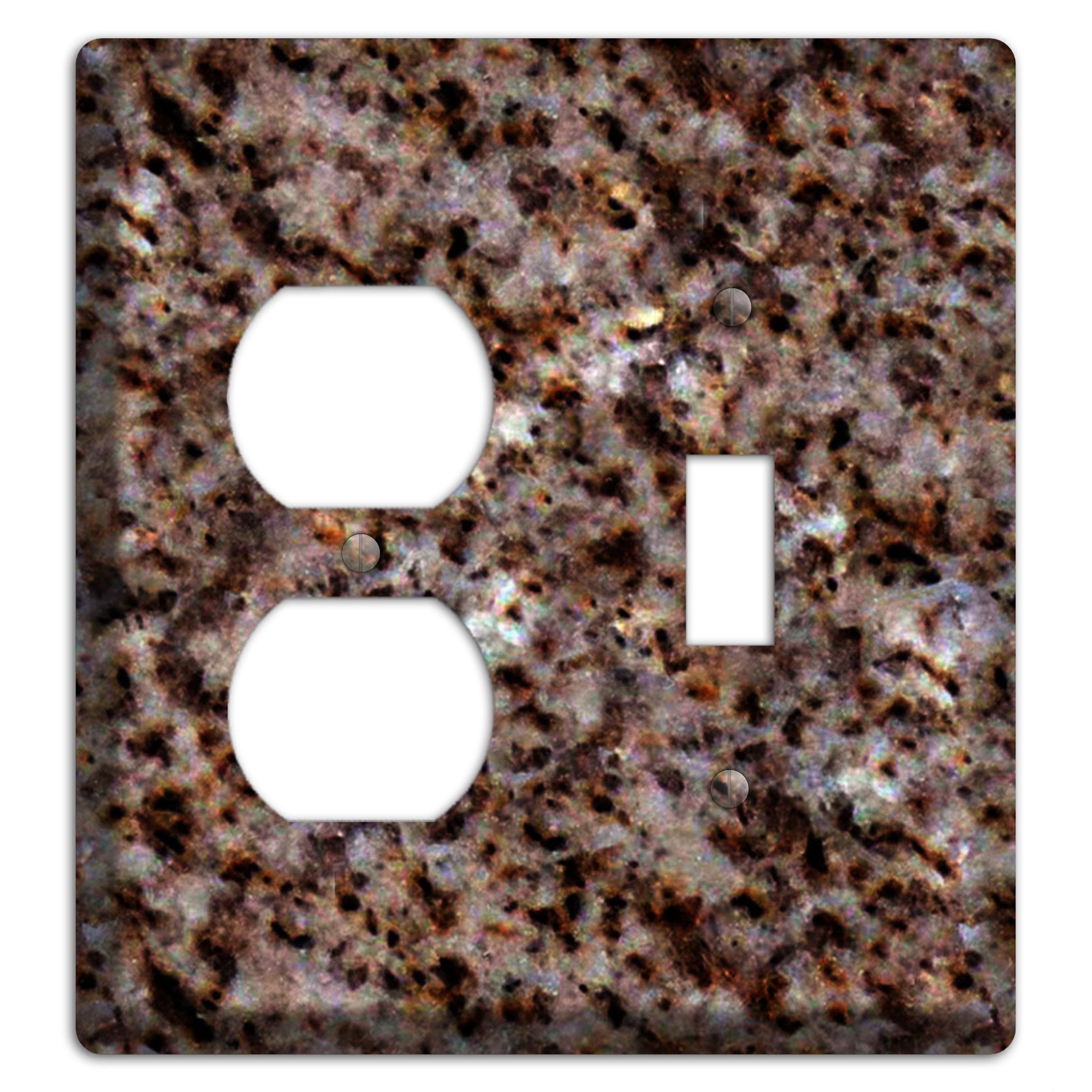 Baltic Brown Granite Duplex / Toggle Wallplate