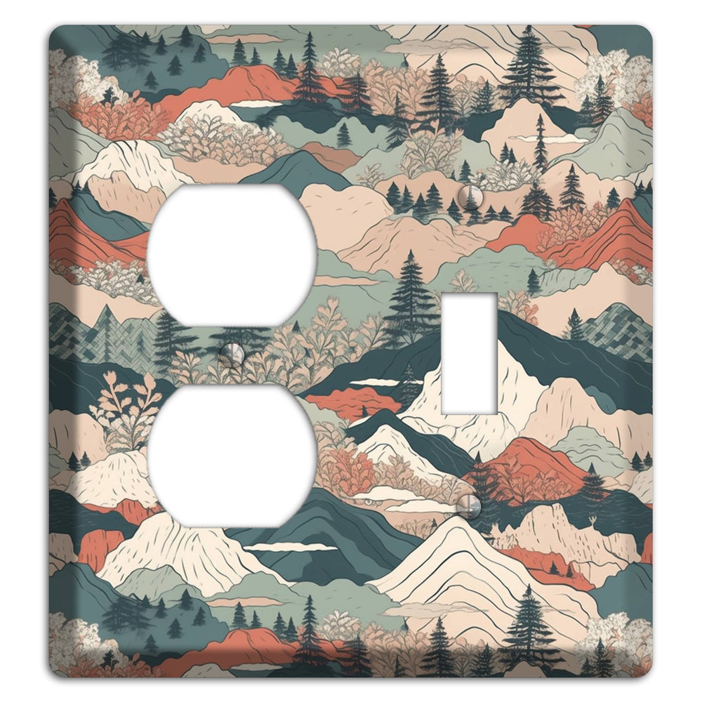 Alpine Paper Trail Duplex / Toggle Wallplate