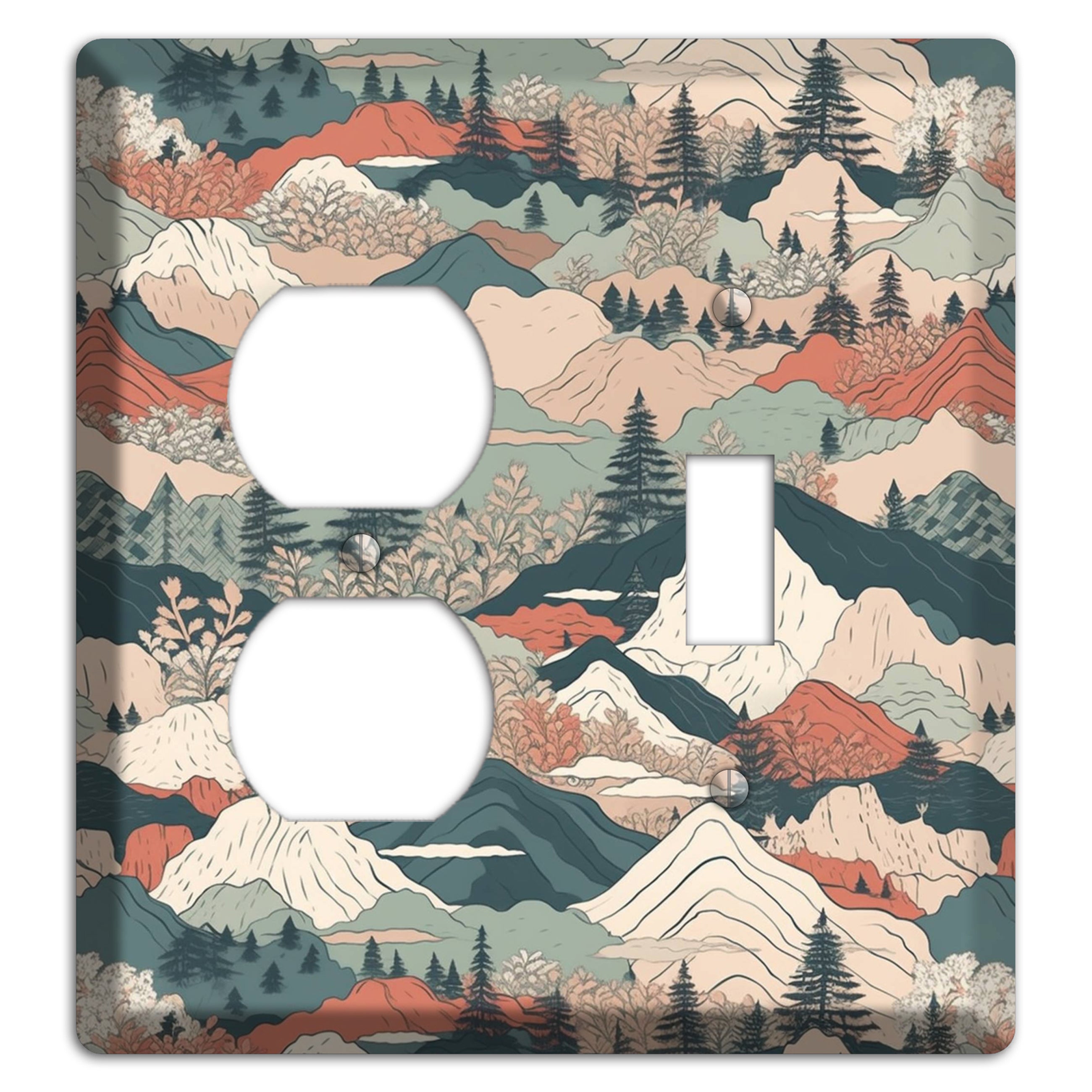 Alpine Paper Trail Duplex / Toggle Wallplate