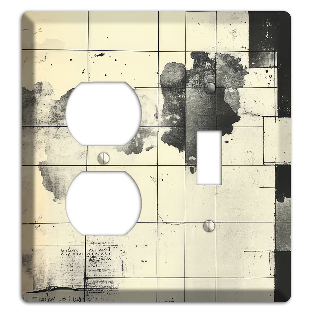 Fractured Cartography Duplex / Toggle Wallplate