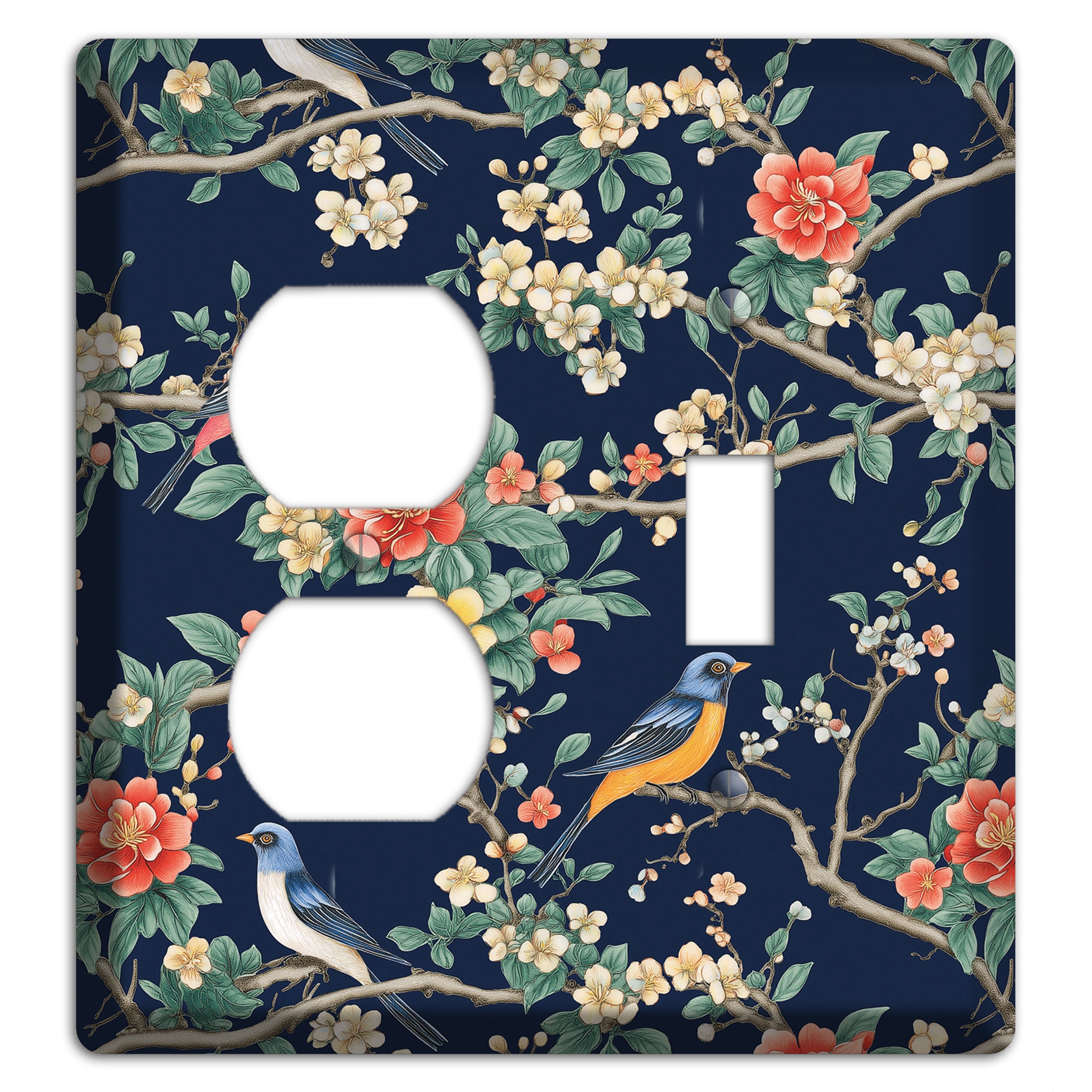 Songbirds & Blossoms Duplex / Toggle Wallplate