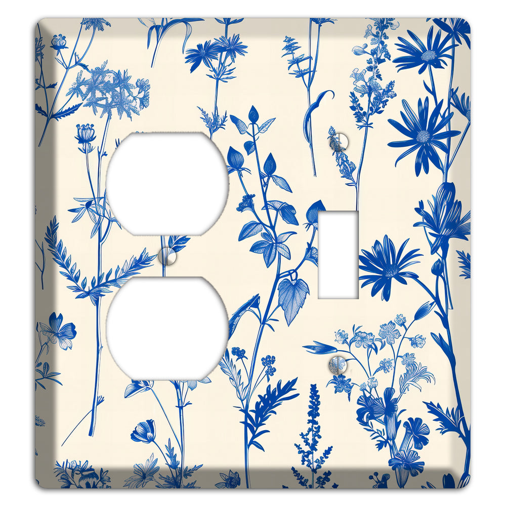 Meadow in Ink Duplex / Toggle Wallplate