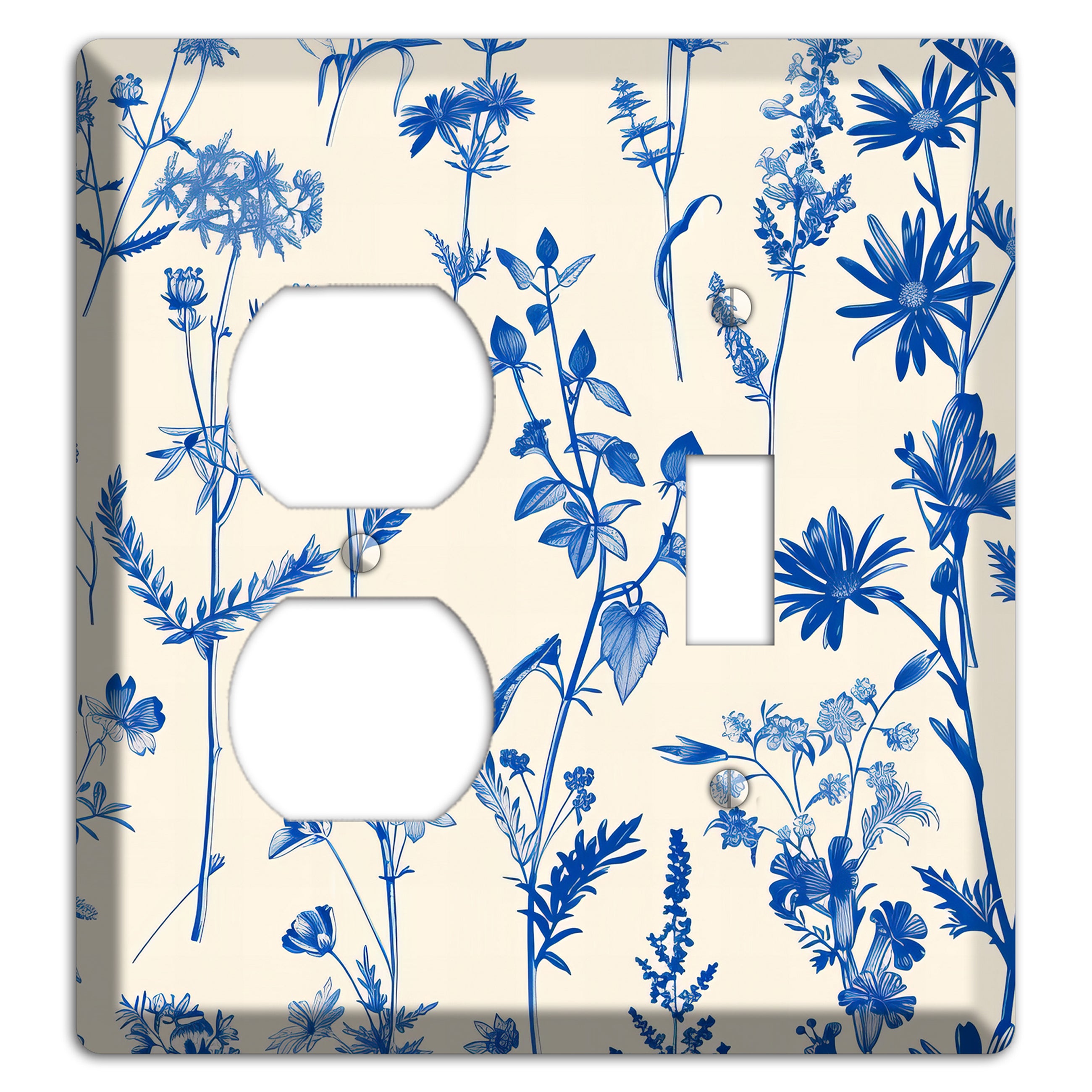 Meadow in Ink Duplex / Toggle Wallplate
