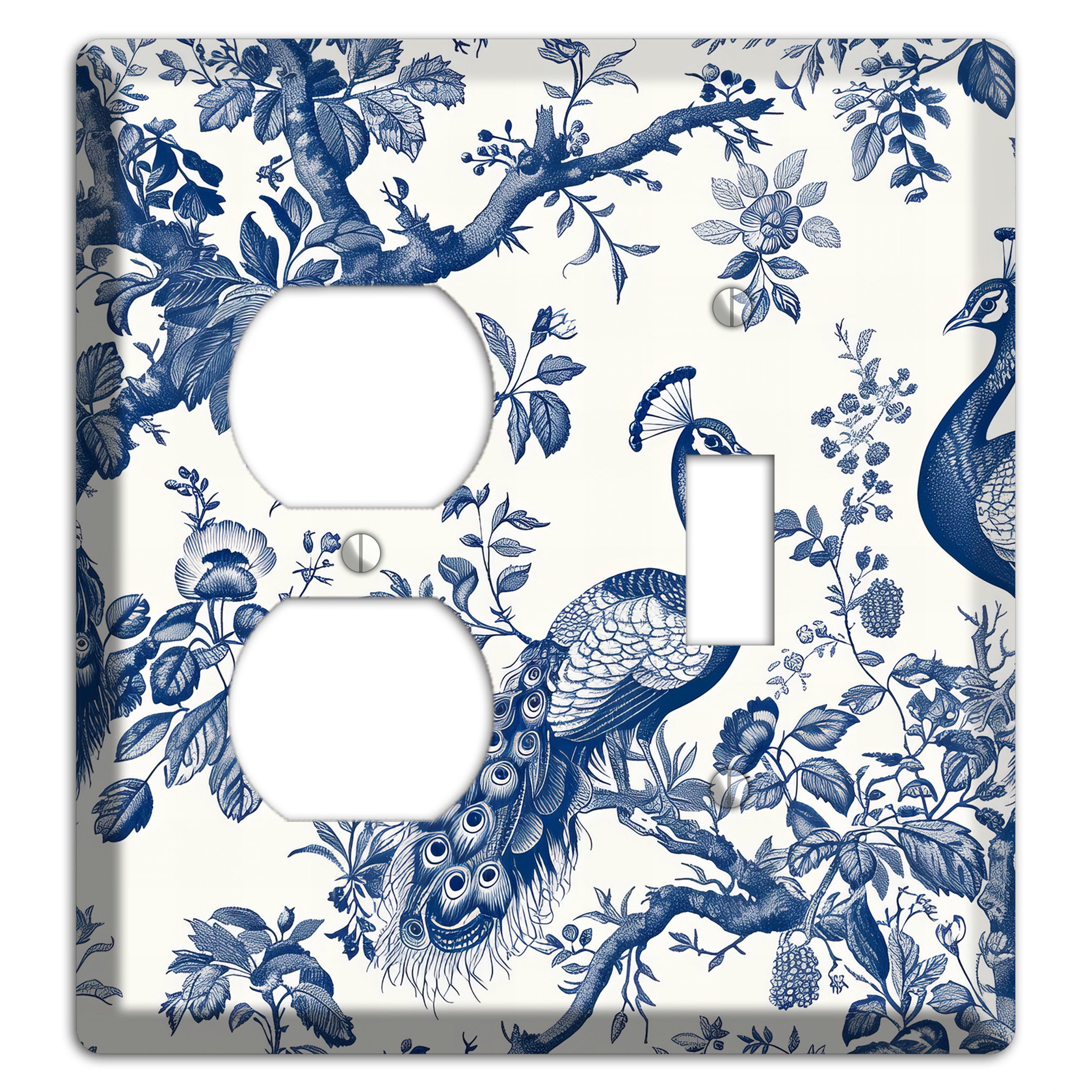 Peacock & Branch Duplex / Toggle Wallplate