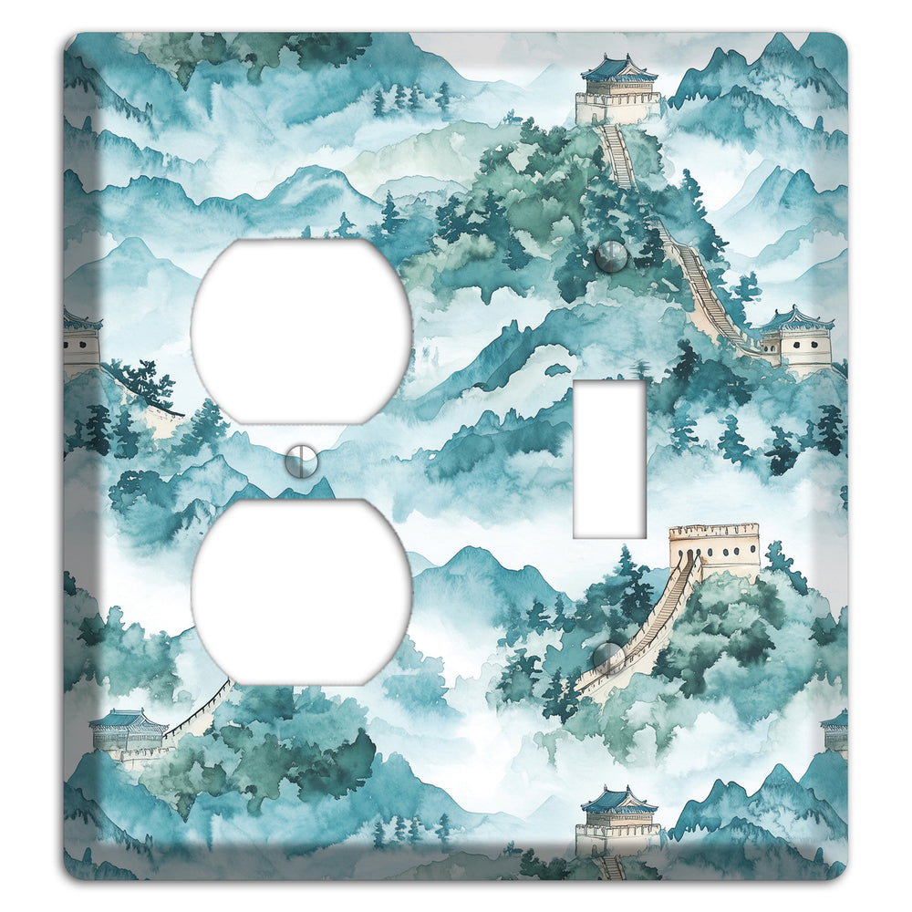 Watchtower in Mist Duplex / Toggle Wallplate
