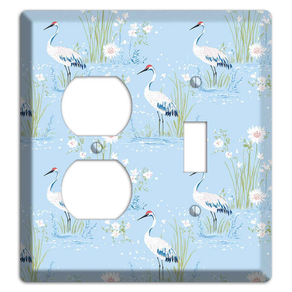 Powder Blue Marsh Duplex / Toggle Wallplate