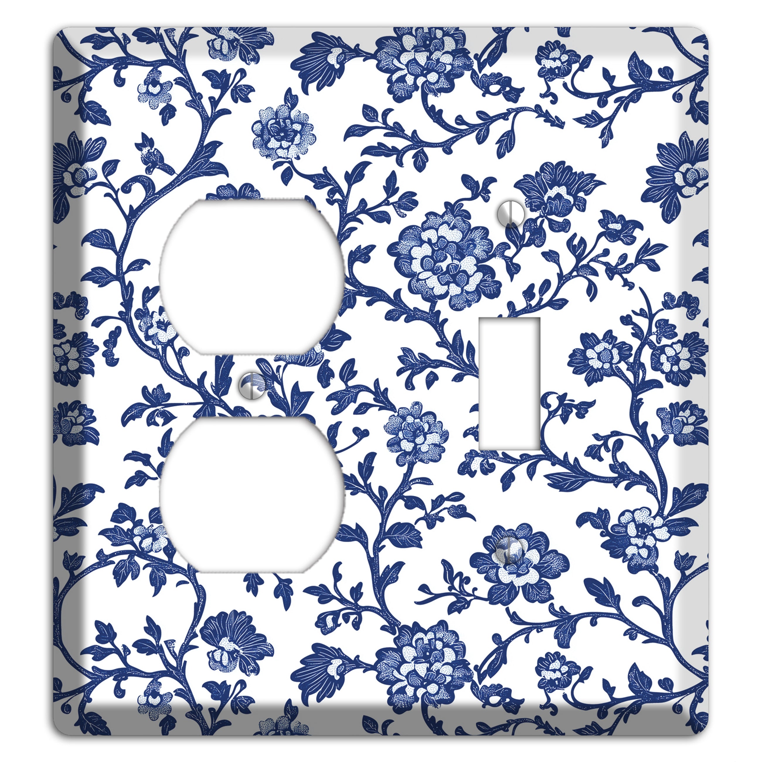 Porcelain Vine Reverie Duplex / Toggle Wallplate