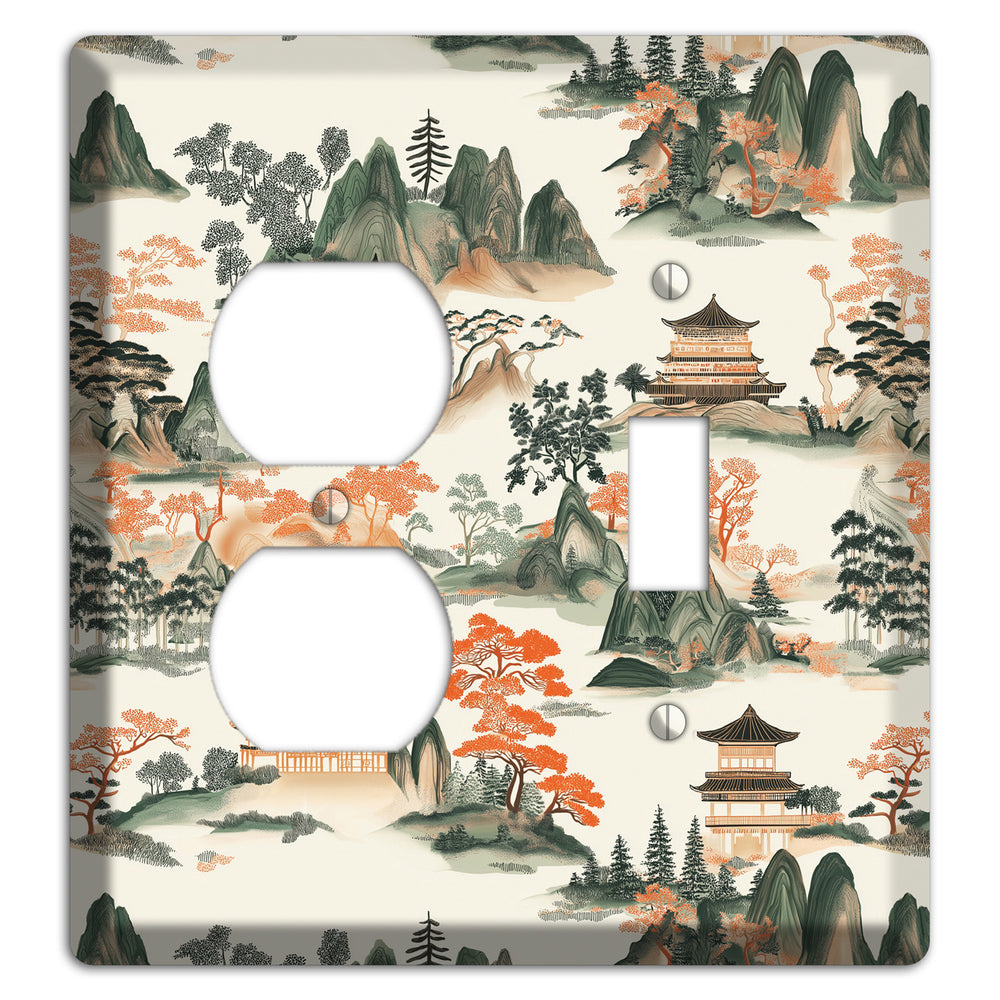 Peaks & Pagodas Duplex / Toggle Wallplate