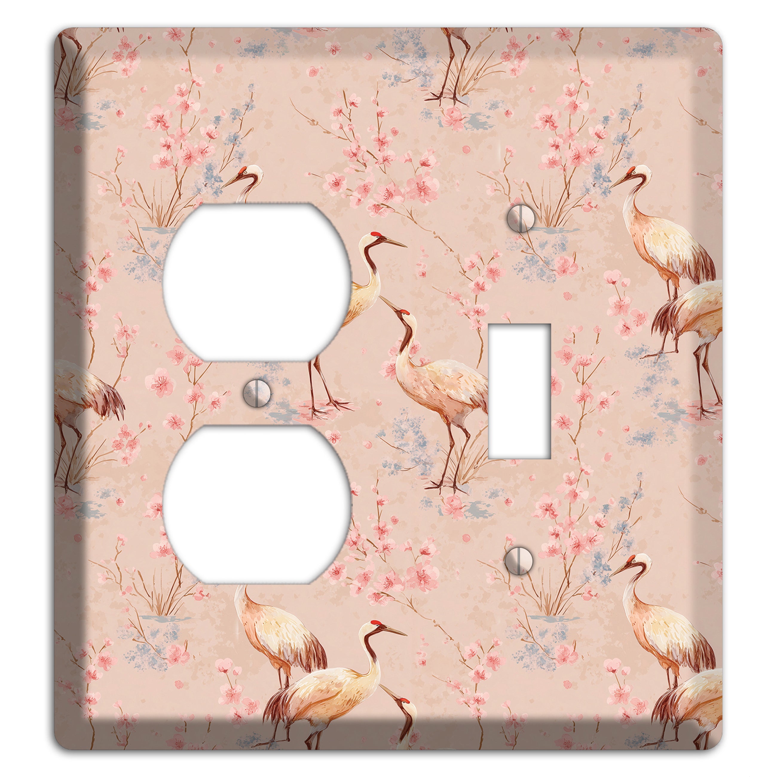 Blush Sakura Passage Duplex / Toggle Wallplate