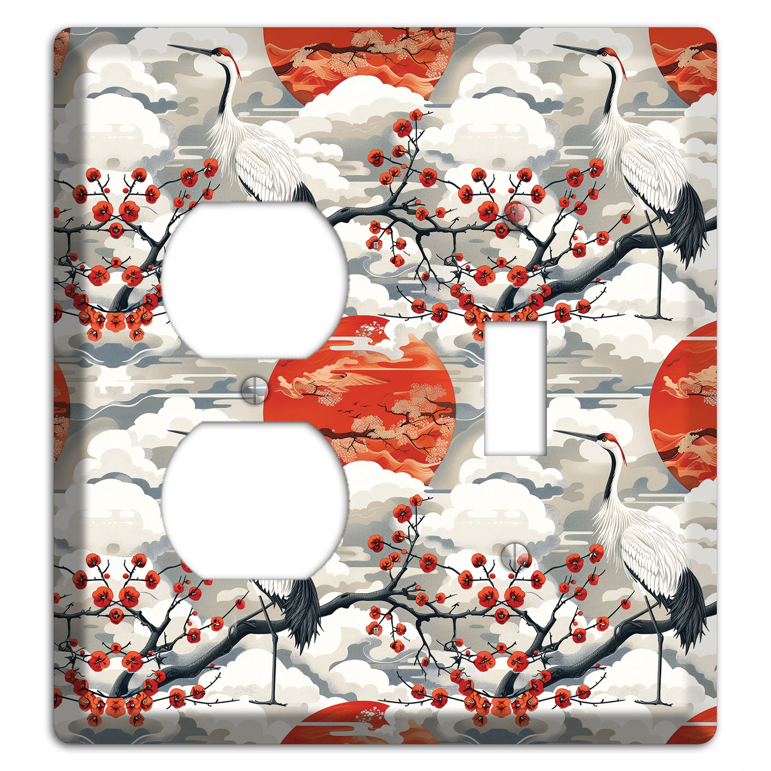Vermillion Sun Rising Duplex / Toggle Wallplate