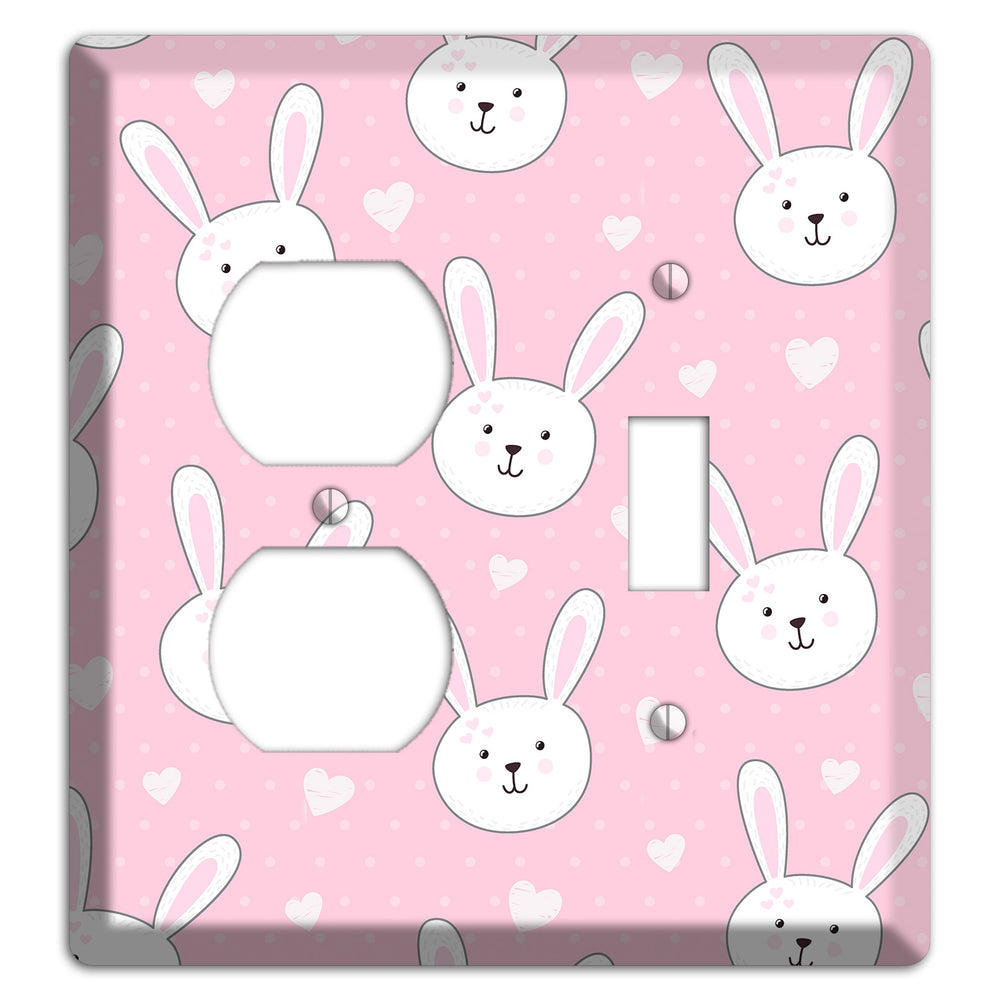 Bunny Love Duplex / Toggle Wallplate