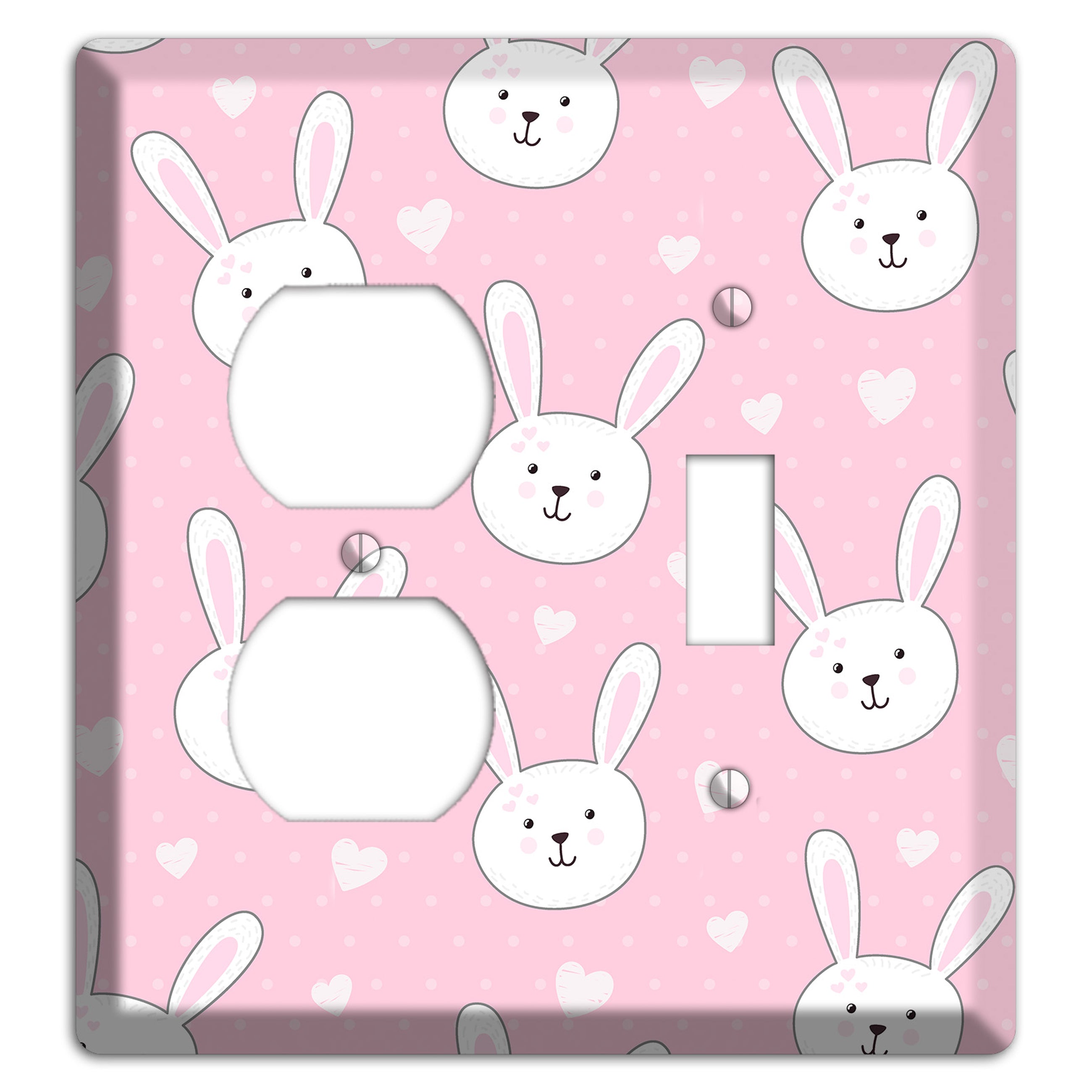 Bunny Love Duplex / Toggle Wallplate
