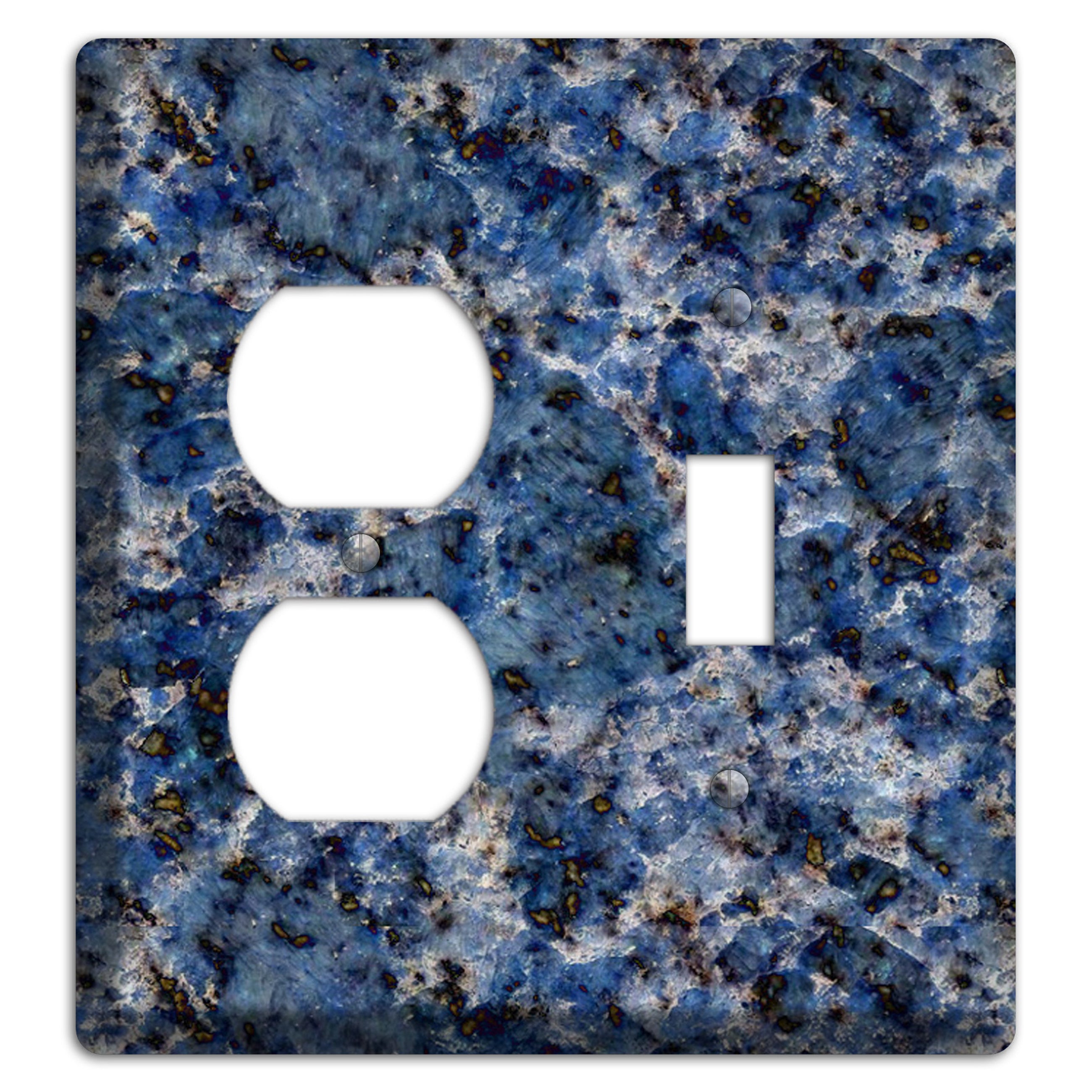 Blue Bahia Granite Duplex / Toggle Wallplate
