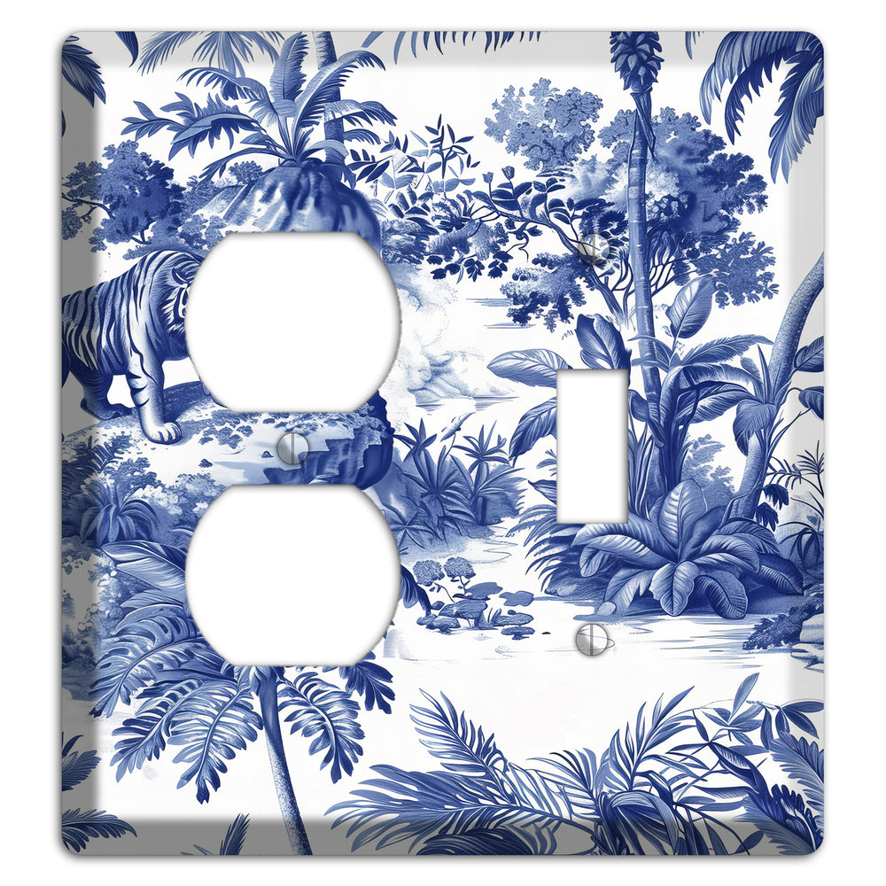 Bengal & Palm Duplex / Toggle Wallplate