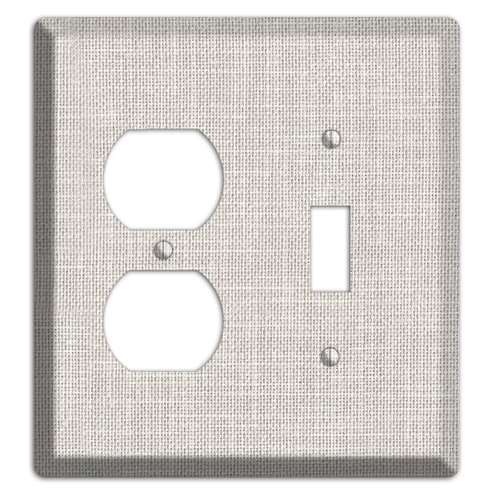 Linen Drift Duplex / Toggle Wallplate