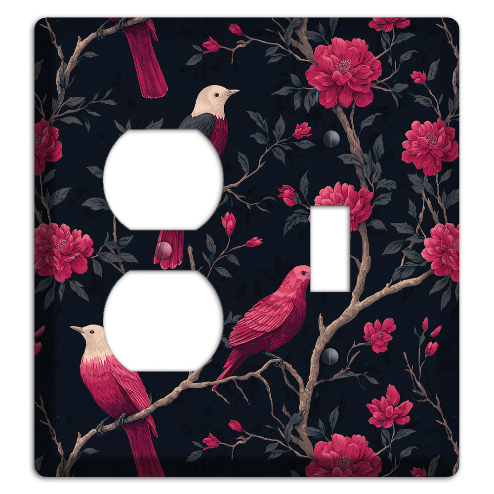 Crimson Perch Duplex / Toggle Wallplate