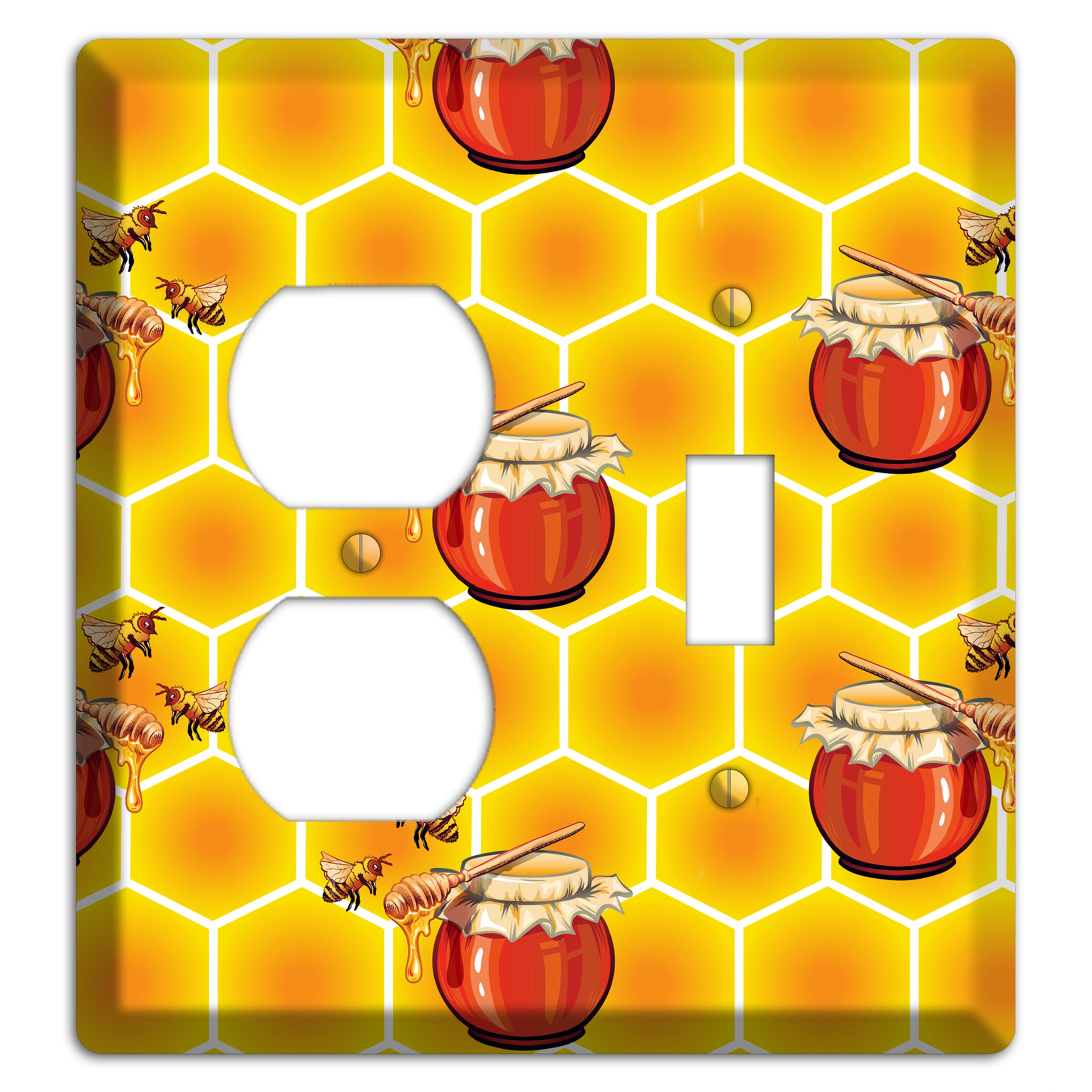 Harvest Season Repeating Duplex / Toggle Wallplate