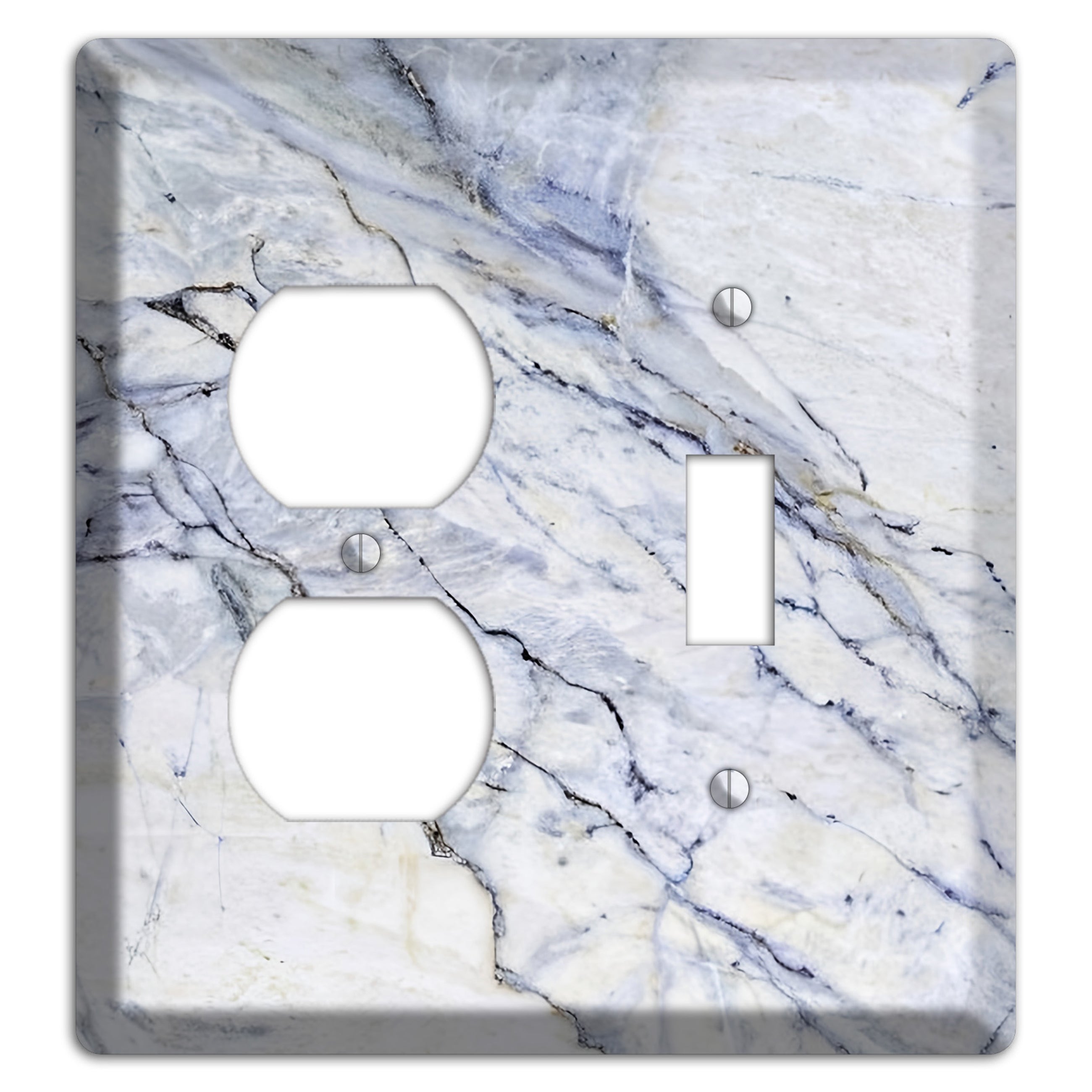 Geyser Marble Duplex / Toggle Wallplate