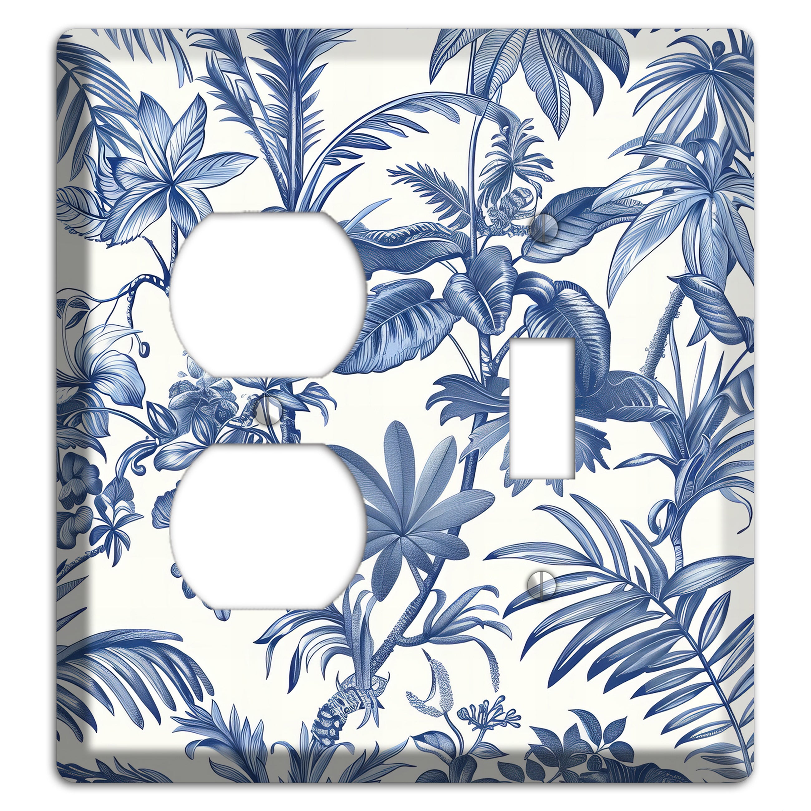 Tropic Indigo Reverie Duplex / Toggle Wallplate