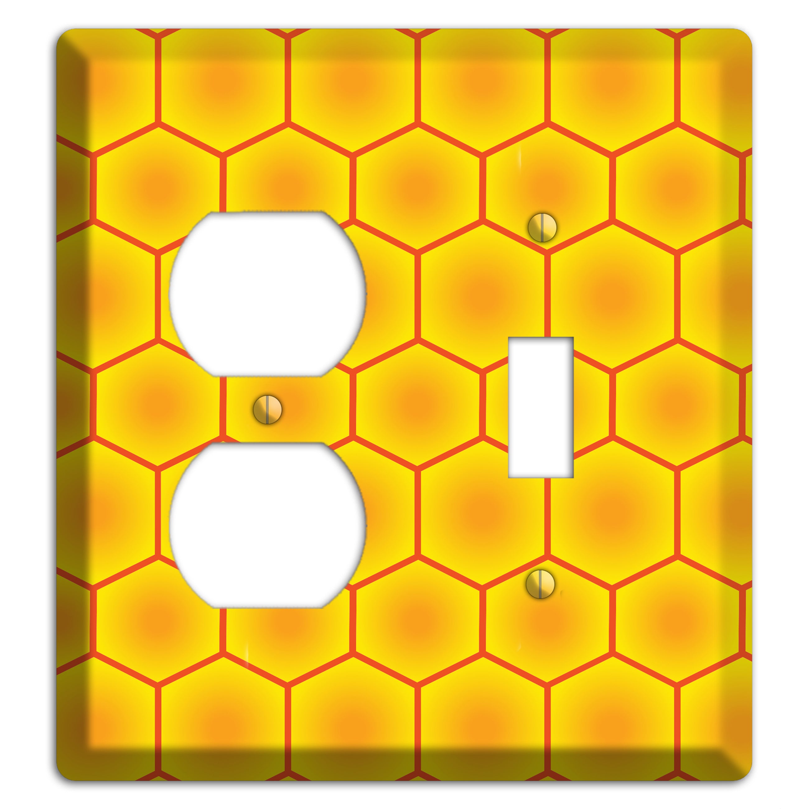 Golden Vault Cells Duplex / Toggle Wallplate