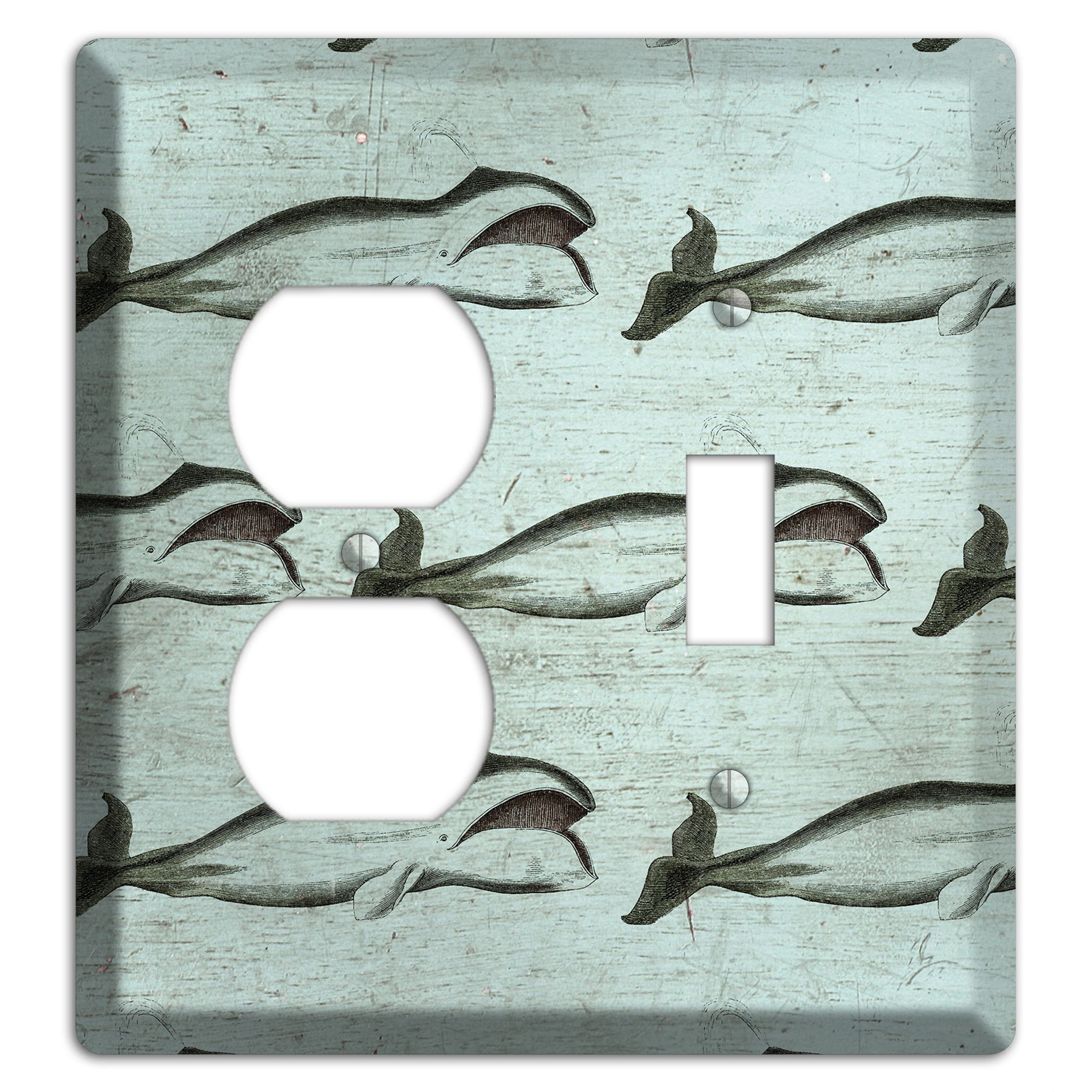 Whale Watch Duplex / Toggle Wallplate