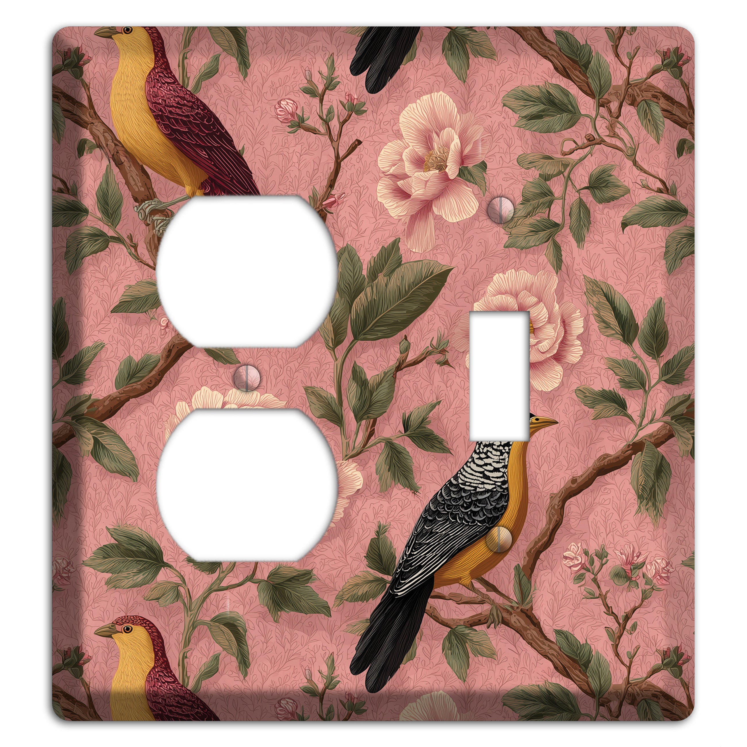 Peony & Perch Duplex / Toggle Wallplate