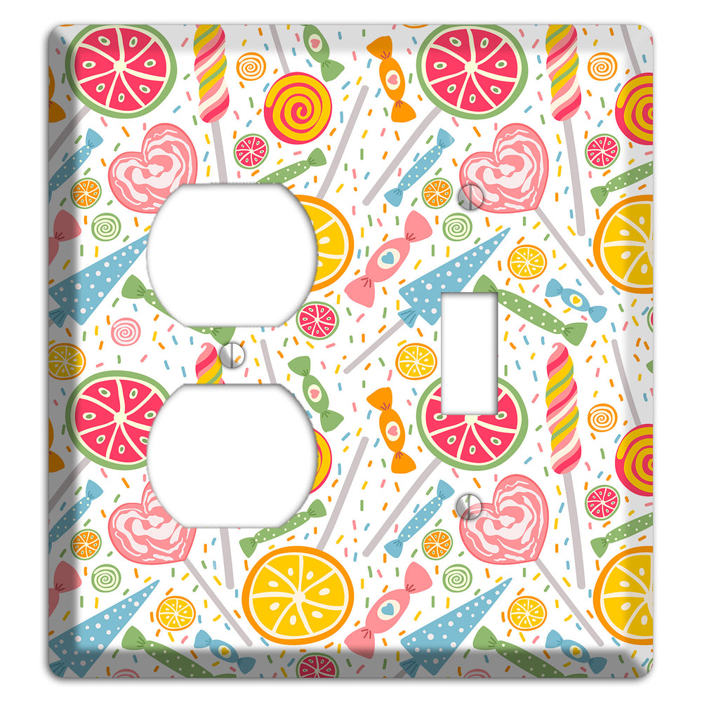 Candy Carnival (White) Duplex / Toggle Wallplate