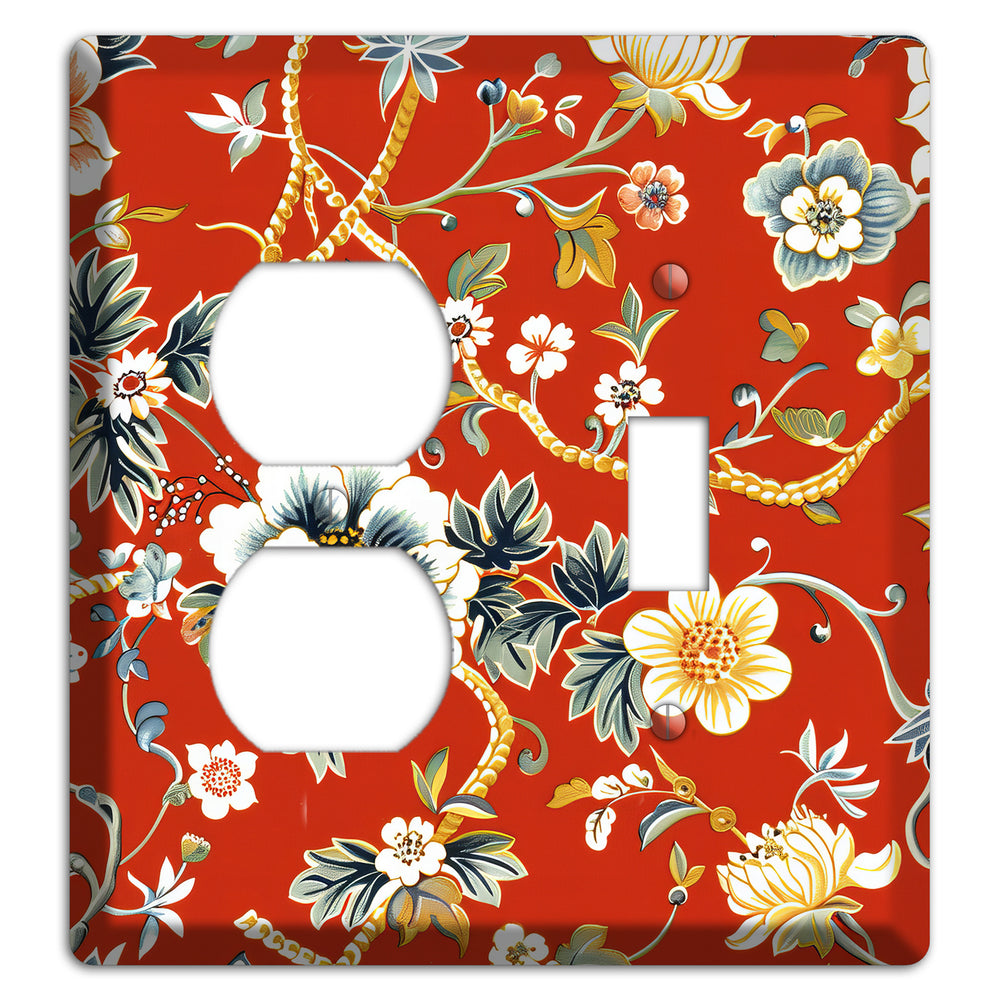 Crimson Garden Reverie Duplex / Toggle Wallplate