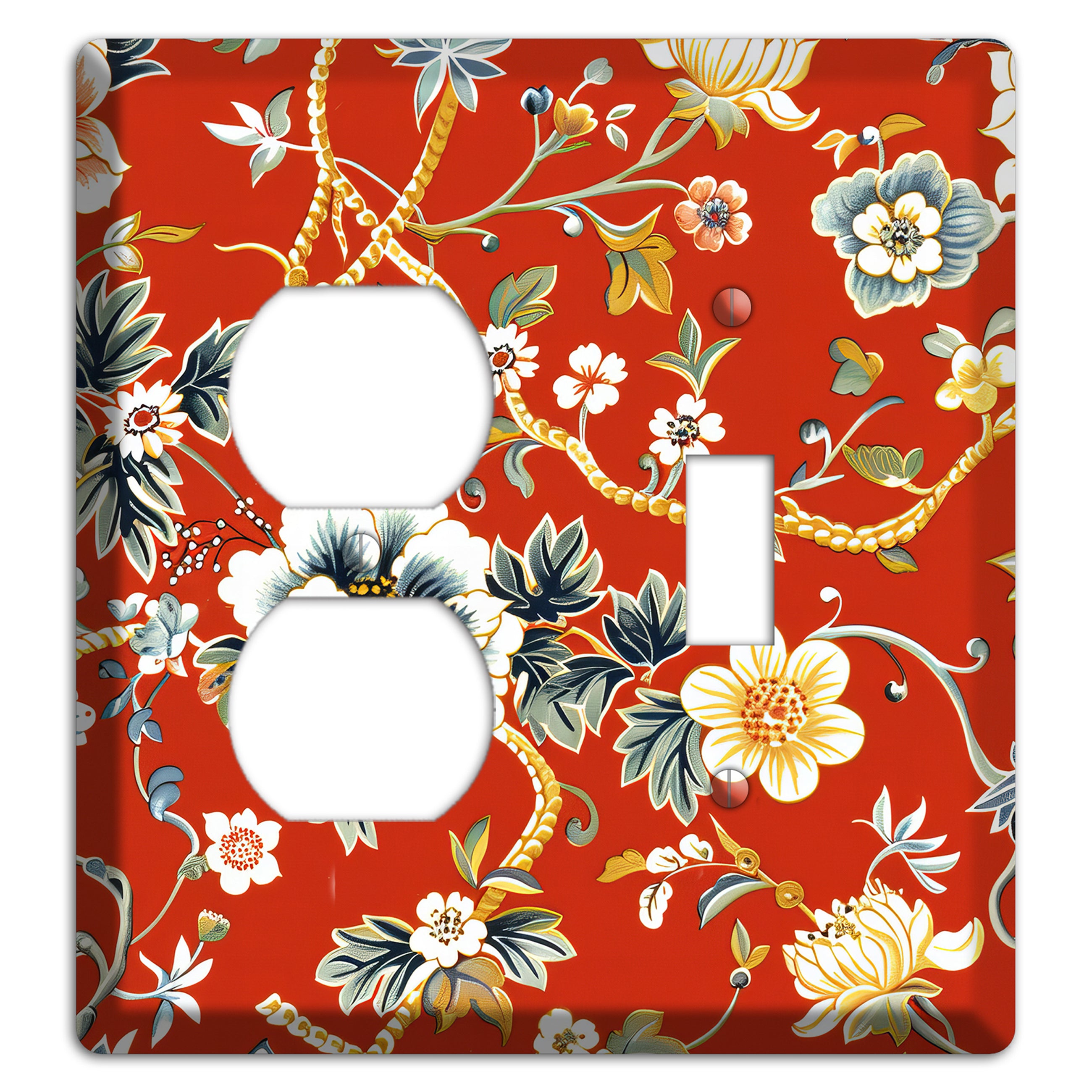 Crimson Garden Reverie Duplex / Toggle Wallplate