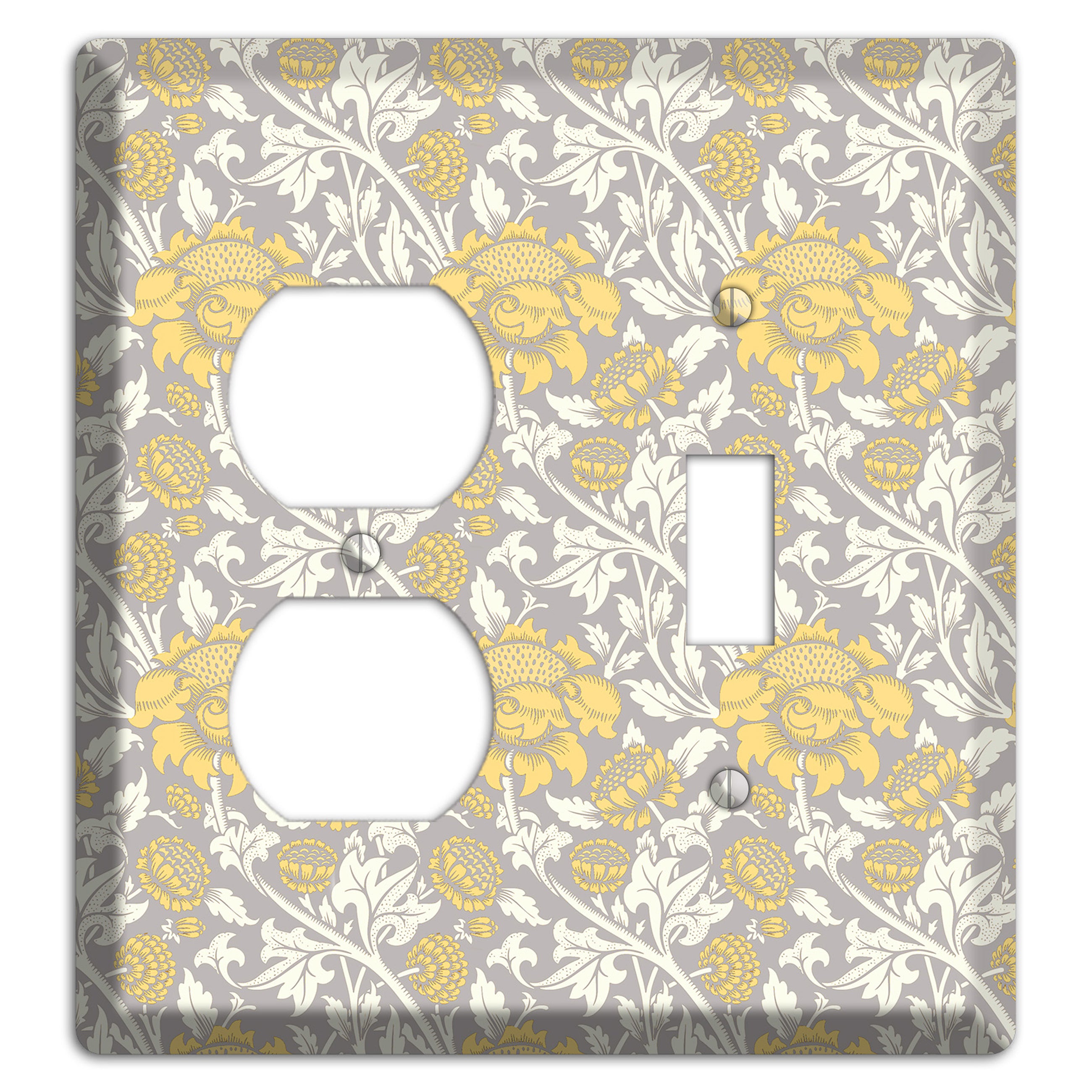 Golden Peony Lace Duplex / Toggle Wallplate