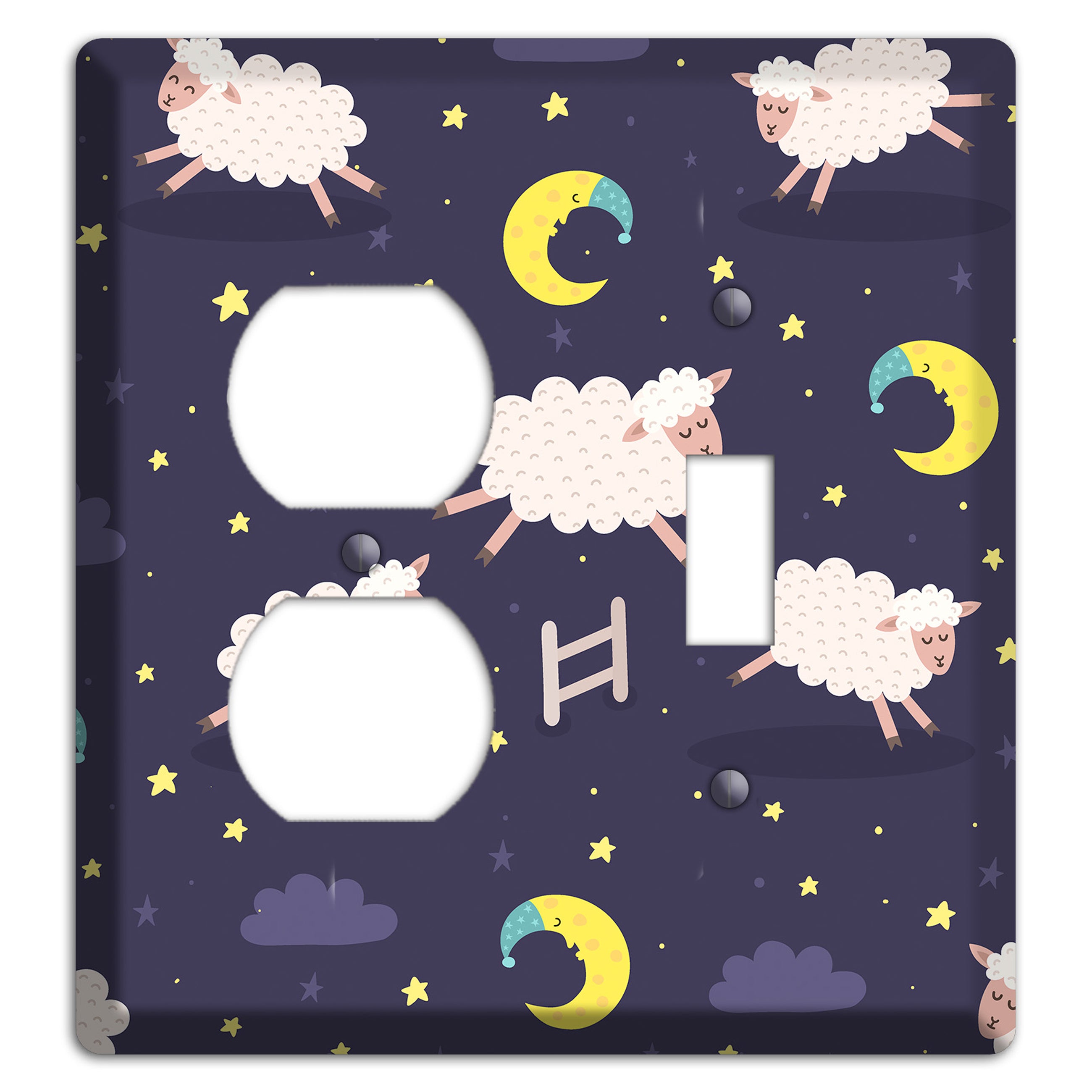 Counting Sheep Duplex / Toggle Wallplate
