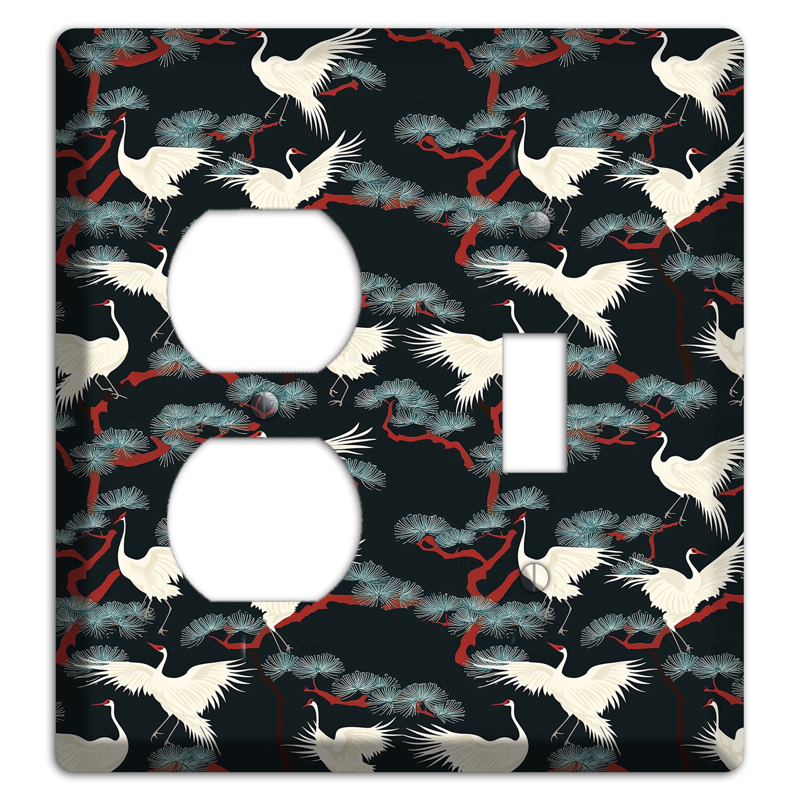 Obsidian Pine Vigil Duplex / Toggle Wallplate