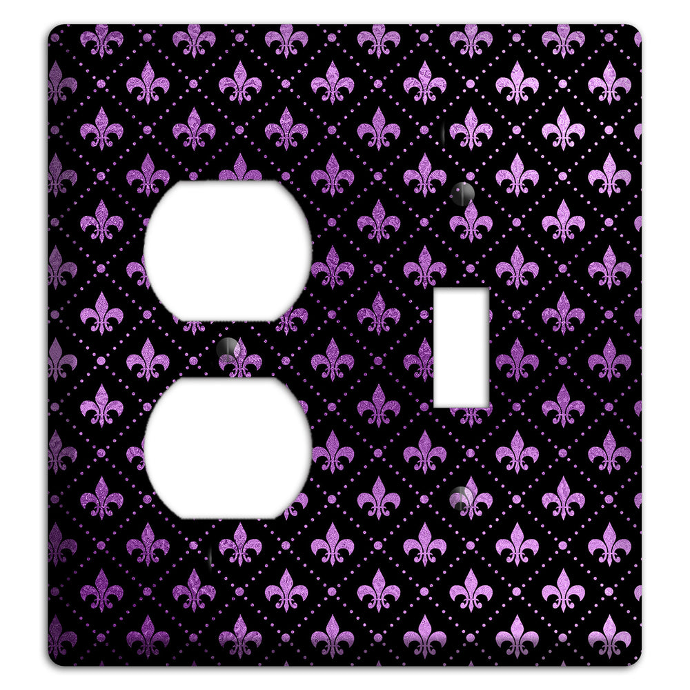 Royal Lilac Grid Duplex / Toggle Wallplate