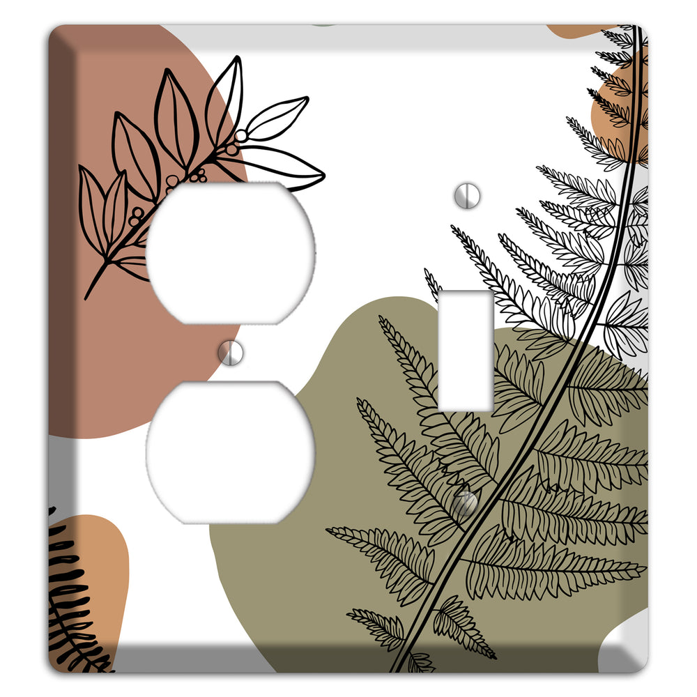 Fern & Shadow Duplex / Toggle Wallplate