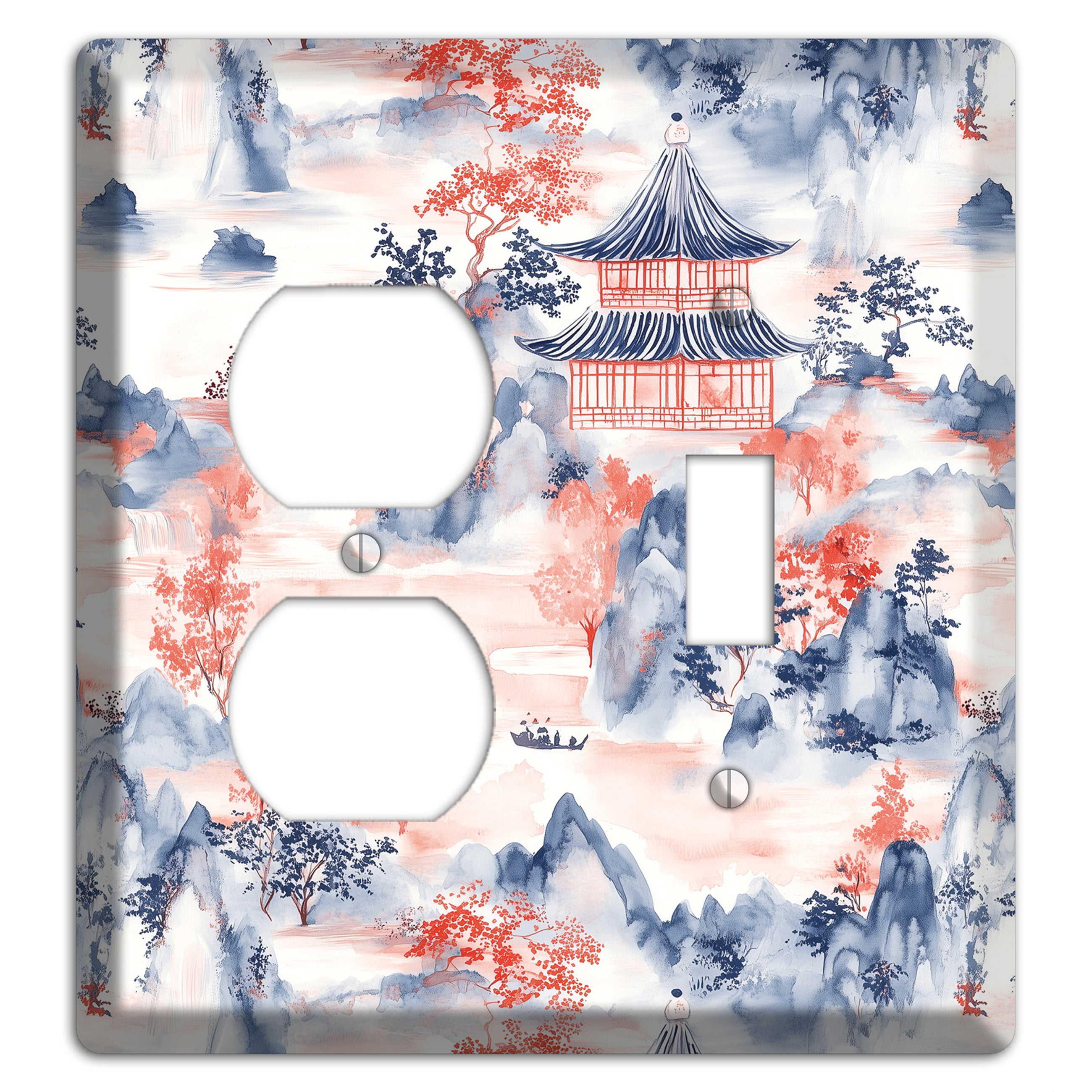 Ink & Ember Peaks Duplex / Toggle Wallplate
