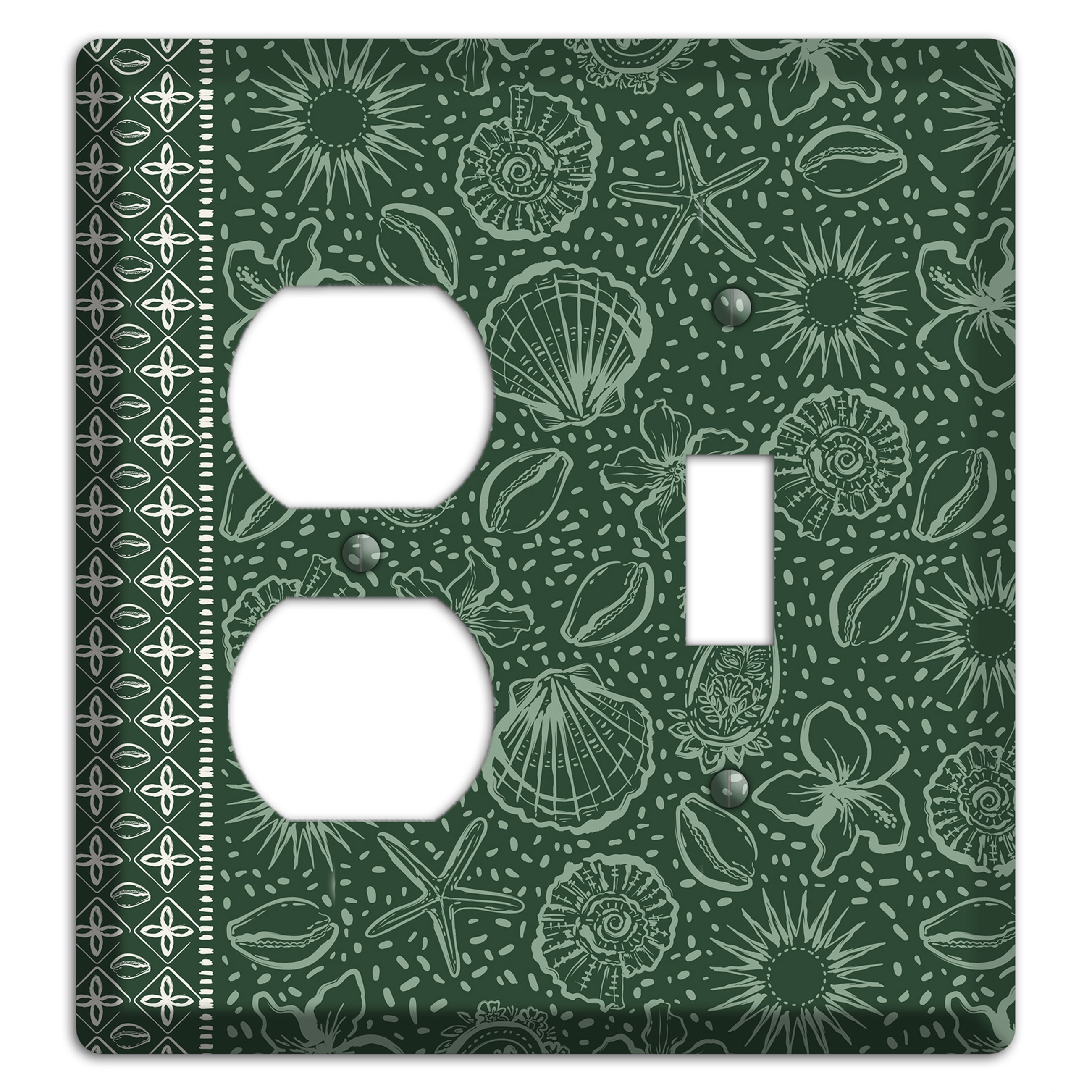 Emerald Tide Reliquary Duplex / Toggle Wallplate