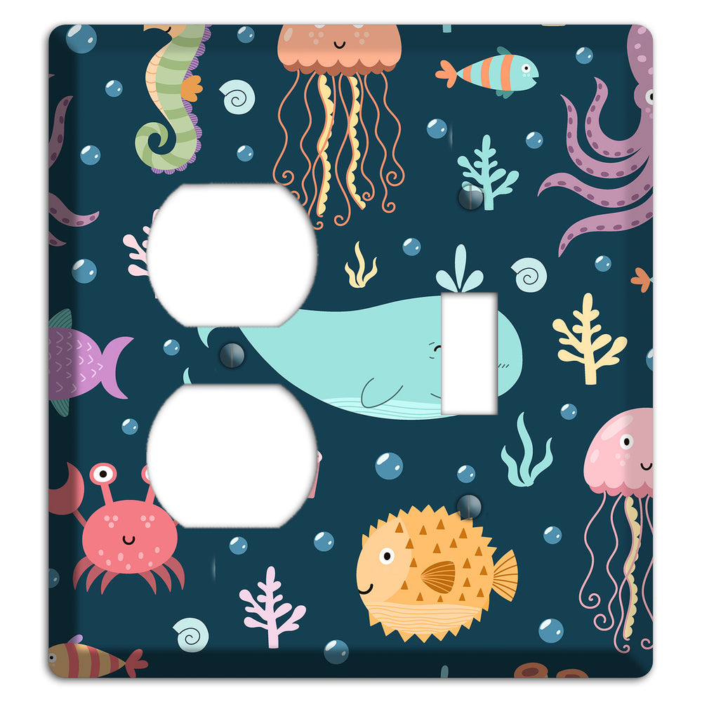 Deep Sea Cuties Duplex / Toggle Wallplate