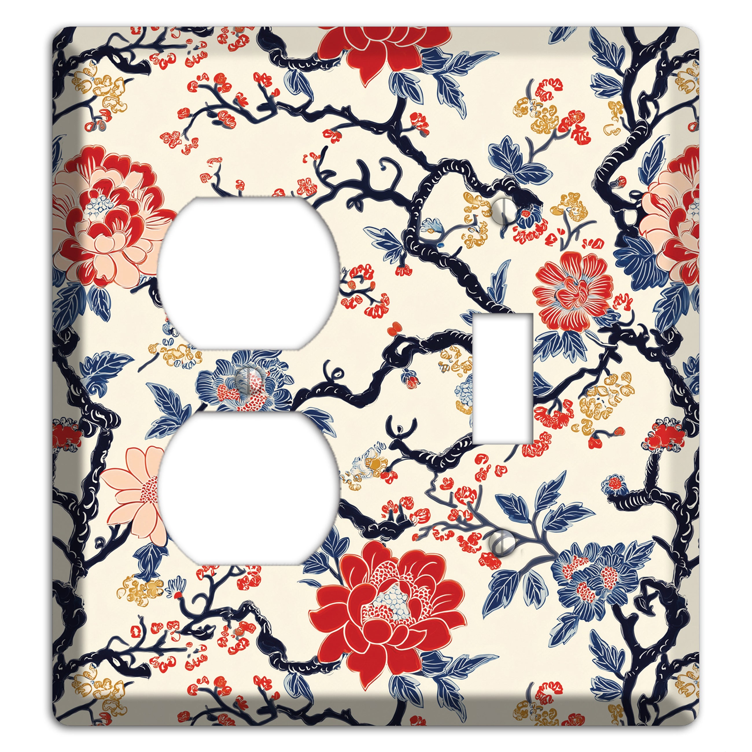 Crimson Branch Reverie Duplex / Toggle Wallplate
